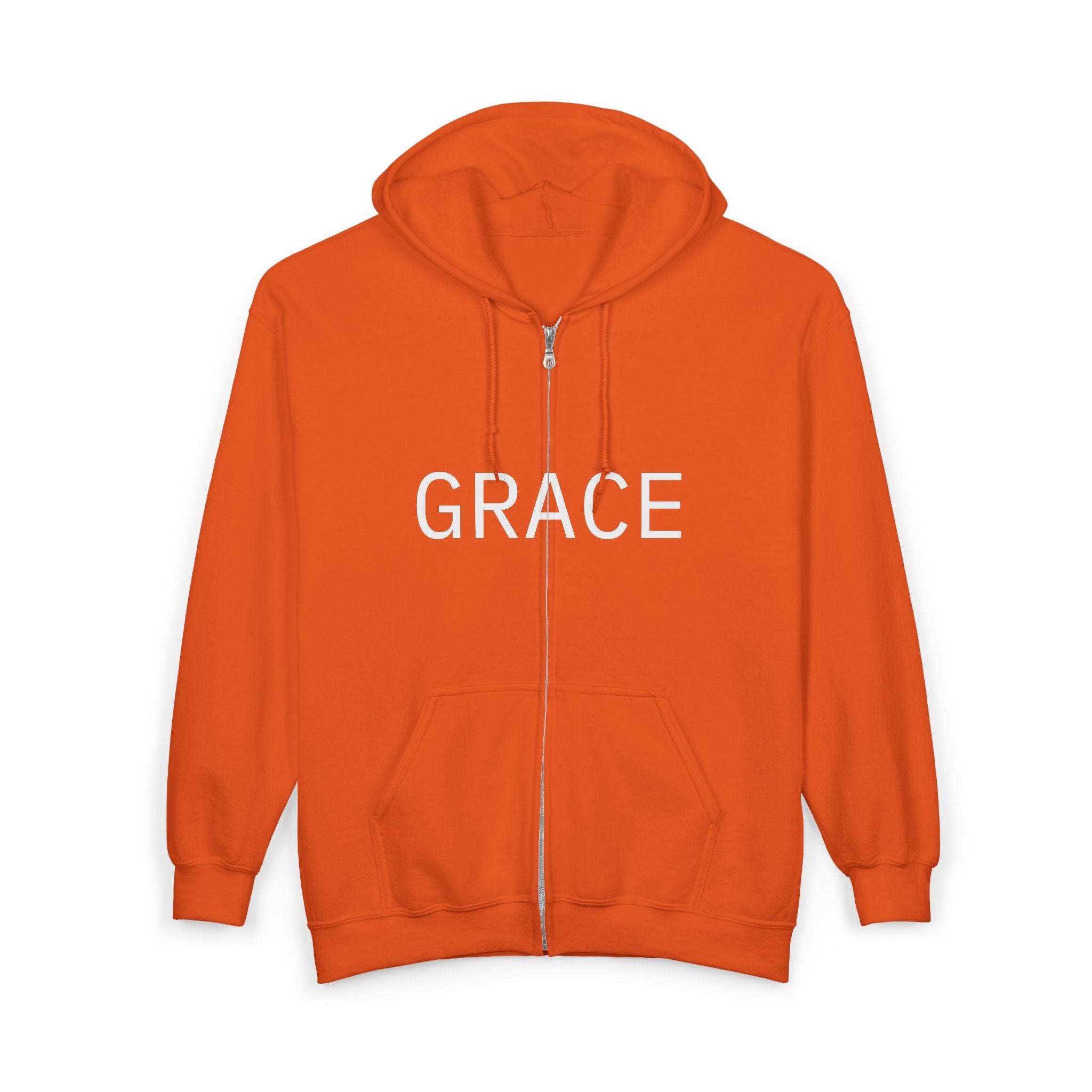 Grace Full-Zip Hoodie – "Product of Grace" Christian Zip-Up Sweatshirt