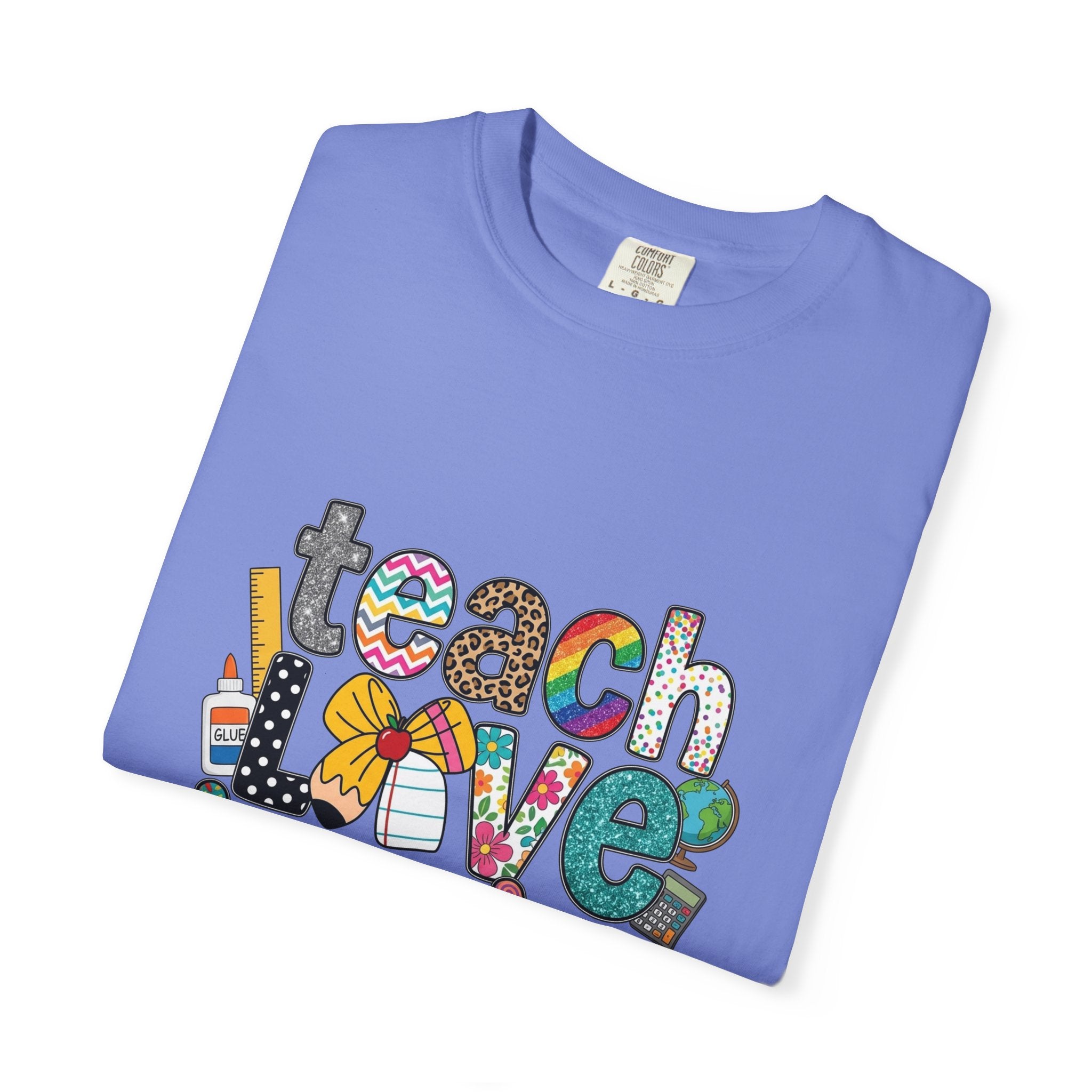 Teach Love Inspire T-Shirt — Colorful Teacher Appreciation Tee