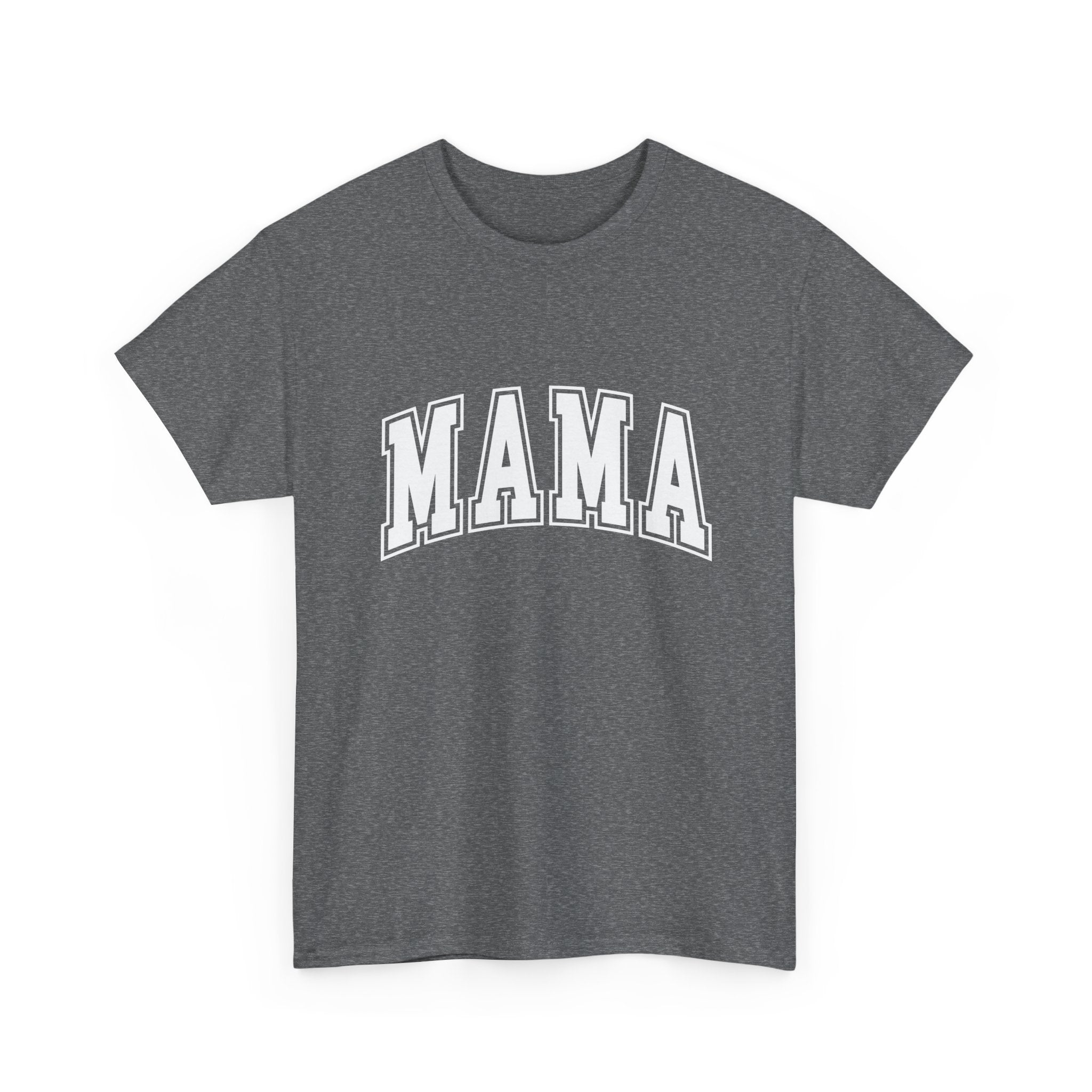 Mama Graphic Tee — Classic Collegiate 'MAMA' Shirt for Moms
