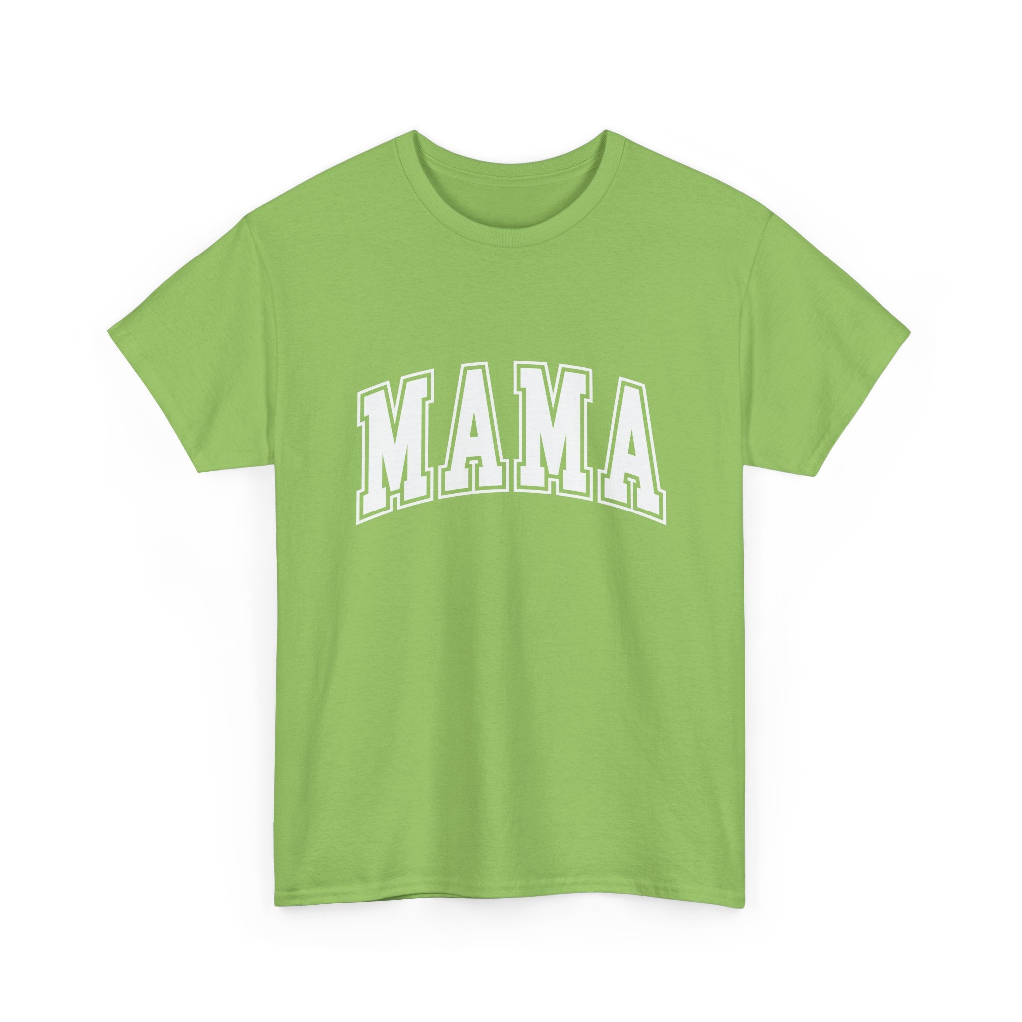 Mama Graphic Tee — Classic Collegiate 'MAMA' Shirt for Moms