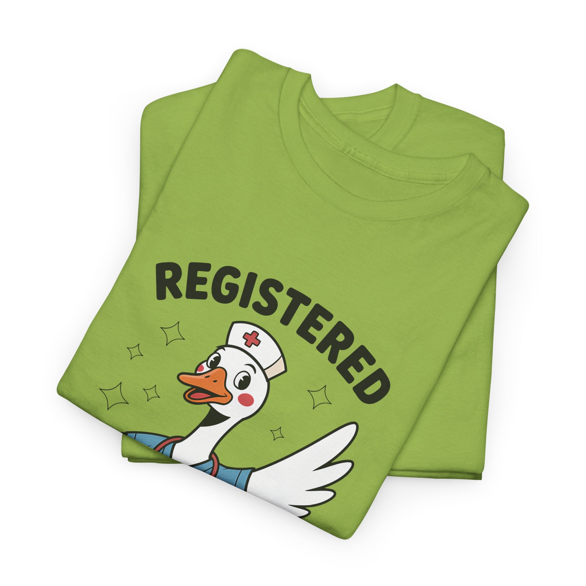 T-Shirt — "Registered Silly Goose" Cute Nurse Goose Graphic Tee