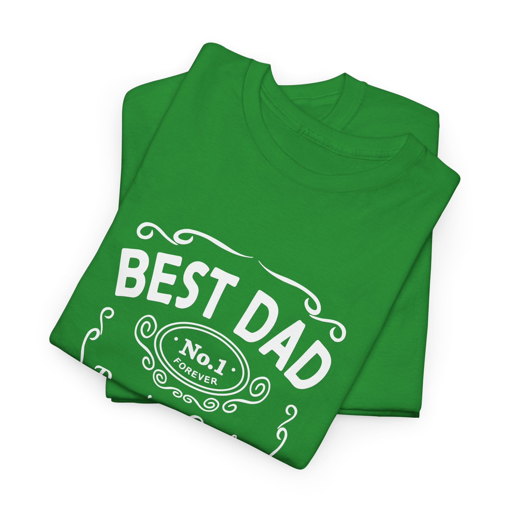 Best Dad Vintage Badge Tee | World's Greatest No.1 Dad Father Typography Shirt