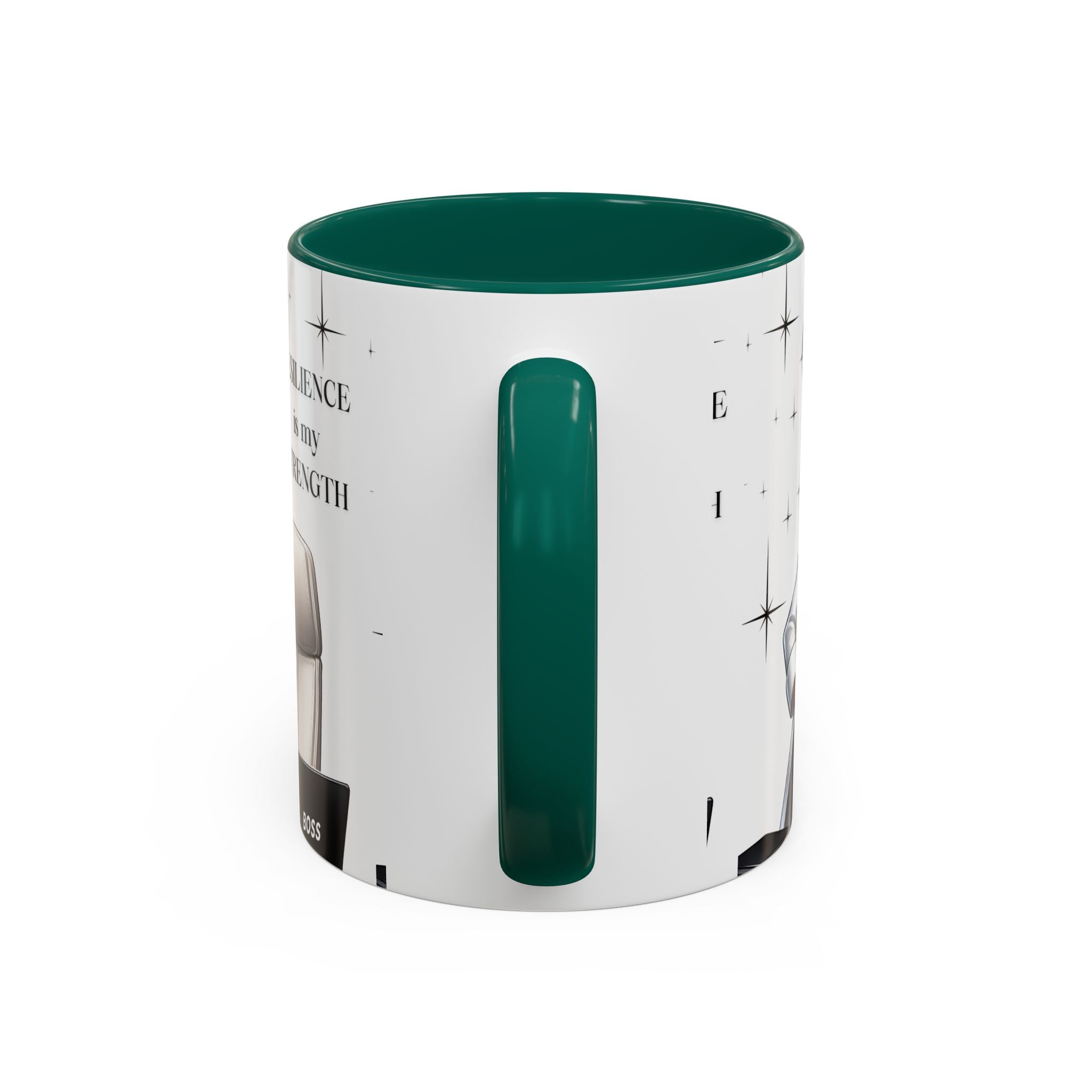 Motivational Black Boss Mug — “Resilience Is My Strength” Coffee Cup (11oz/15oz)