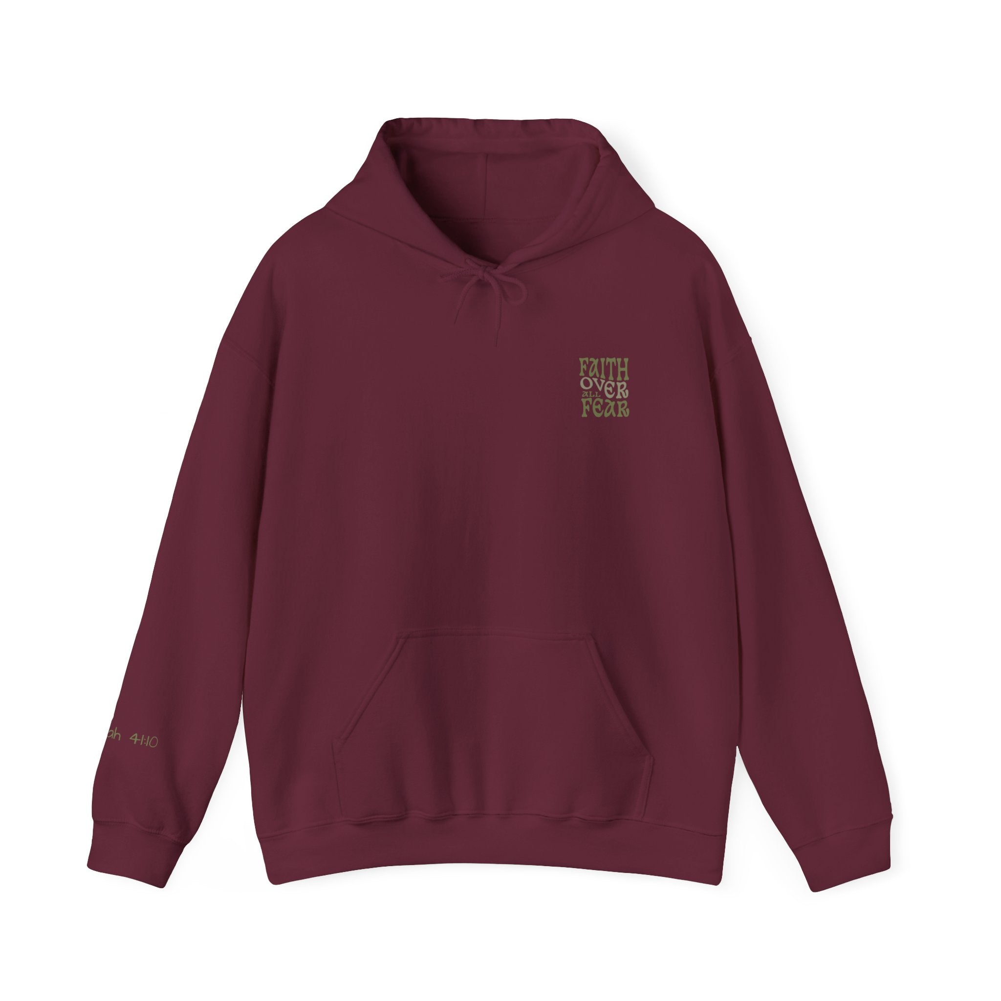 Faith Over All Fear Hoodie — Inspirational Christian Pullover