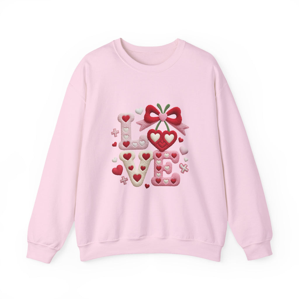 LOVE Crewneck Sweatshirt — Classic Cozy Everyday Pullover-Valentine
