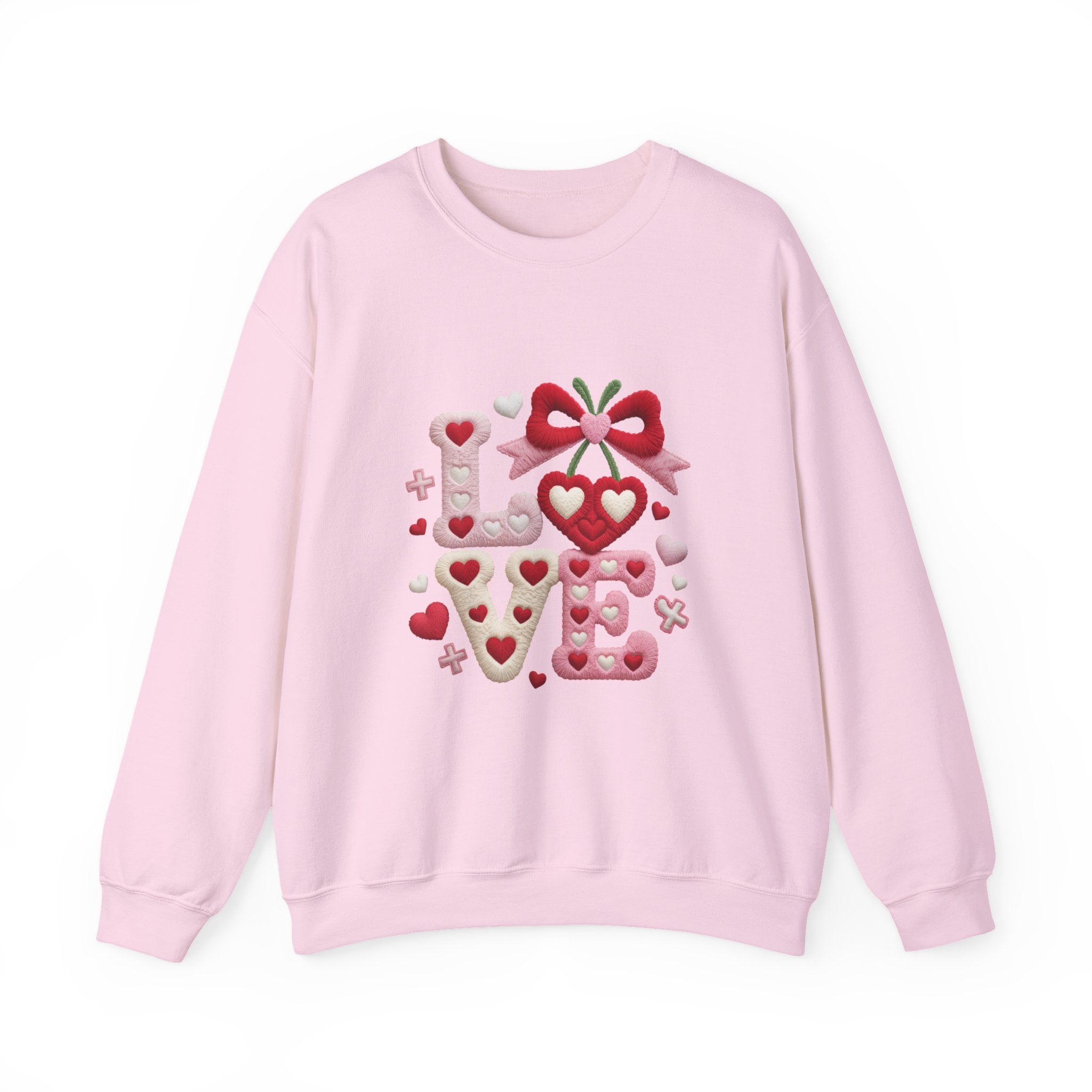 LOVE Crewneck Sweatshirt — Classic Cozy Everyday Pullover-Valentine