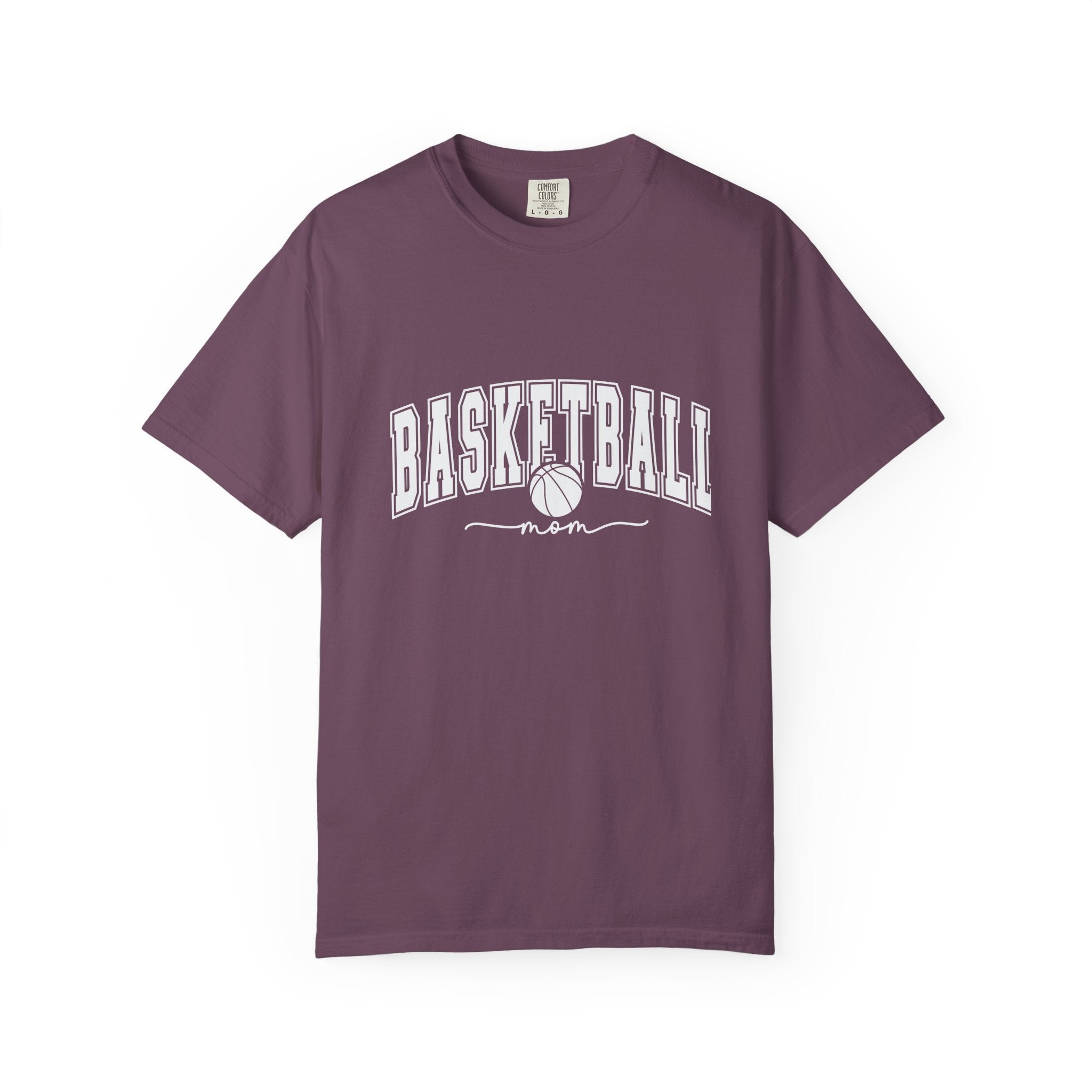 Basketball Mom T-Shirt — Garment-Dyed Athletic Tee for Proud Moms