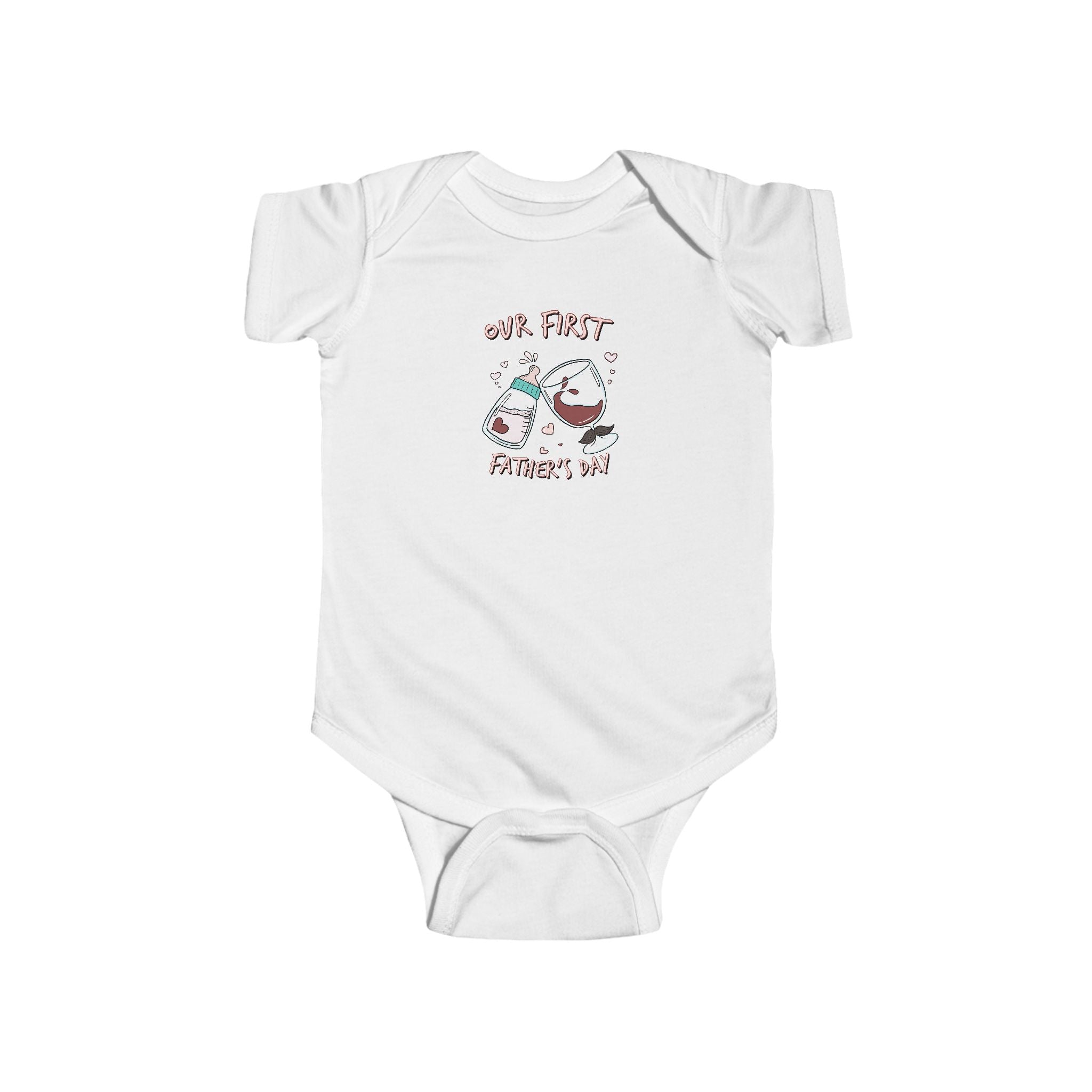 Baby Bodysuit - "Our First Father's Day " Infant Onesie