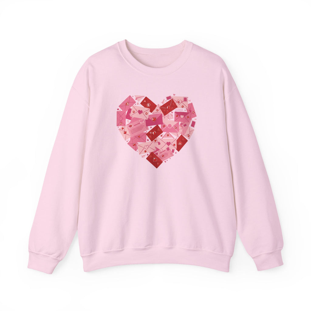 Heart Center Crewneck Sweatshirt — Centered Heart Graphic