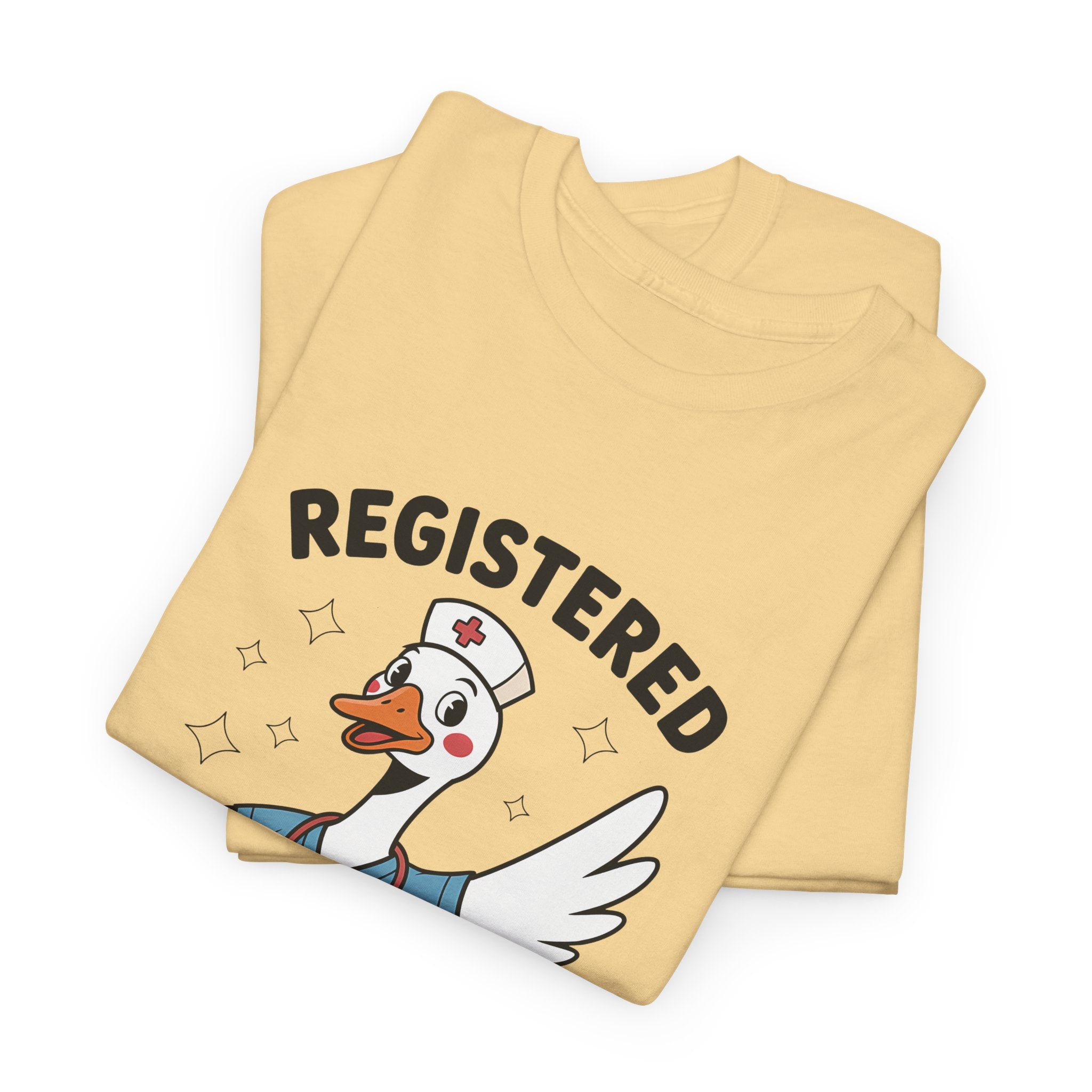 T-Shirt — "Registered Silly Goose" Cute Nurse Goose Graphic Tee