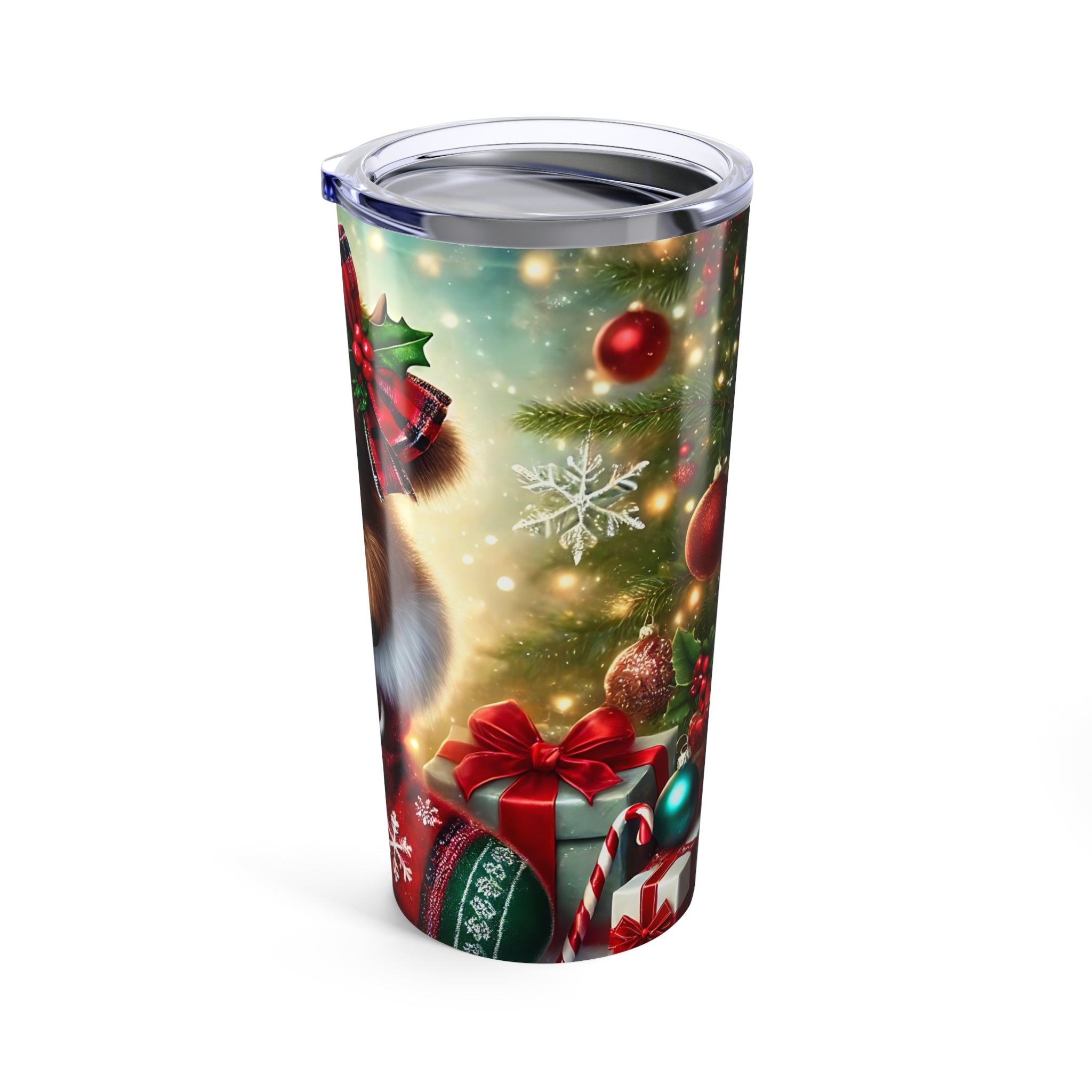 Christmas Cow Tumbler – Cute Holiday Reindeer Design 20oz