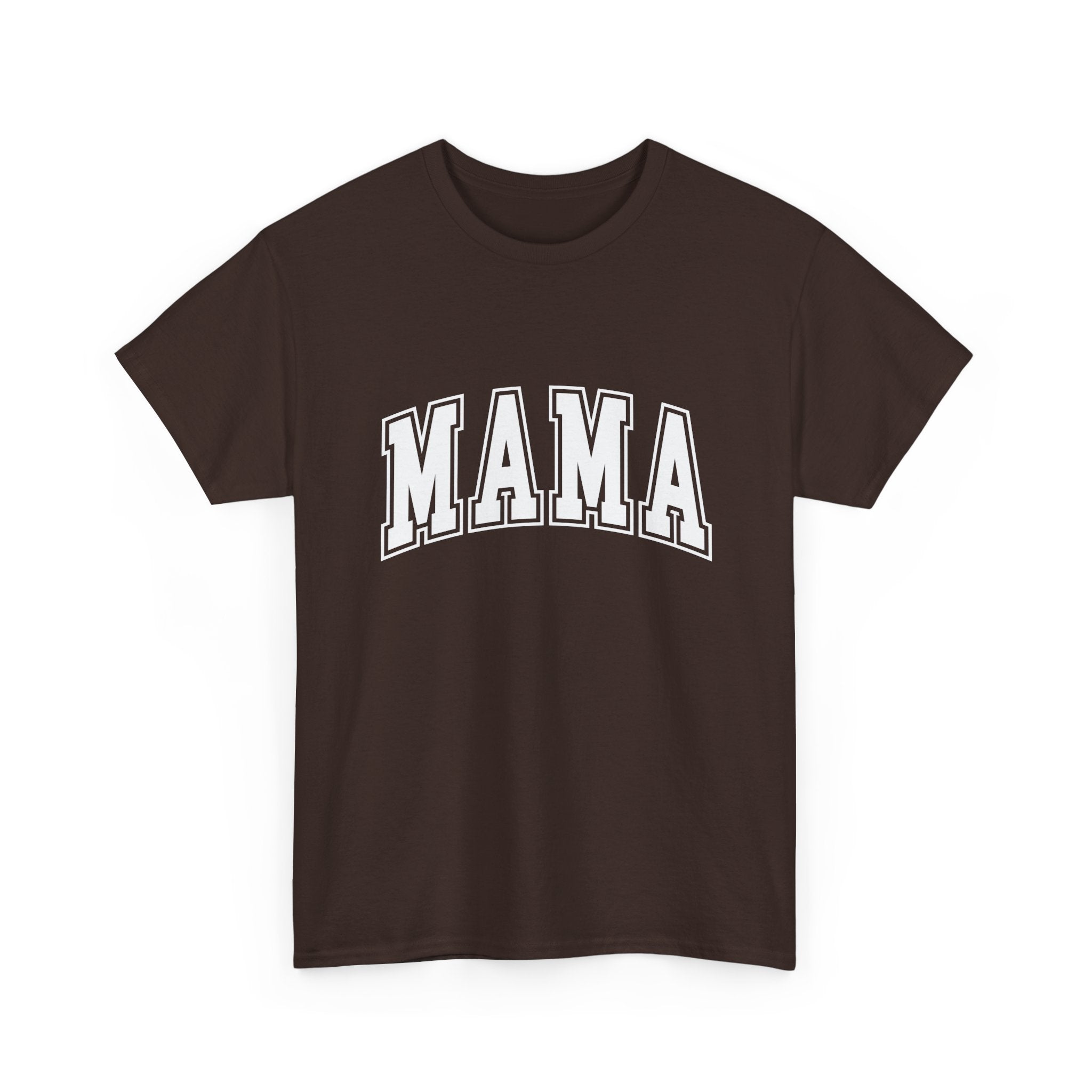 Mama Graphic Tee — Classic Collegiate 'MAMA' Shirt for Moms