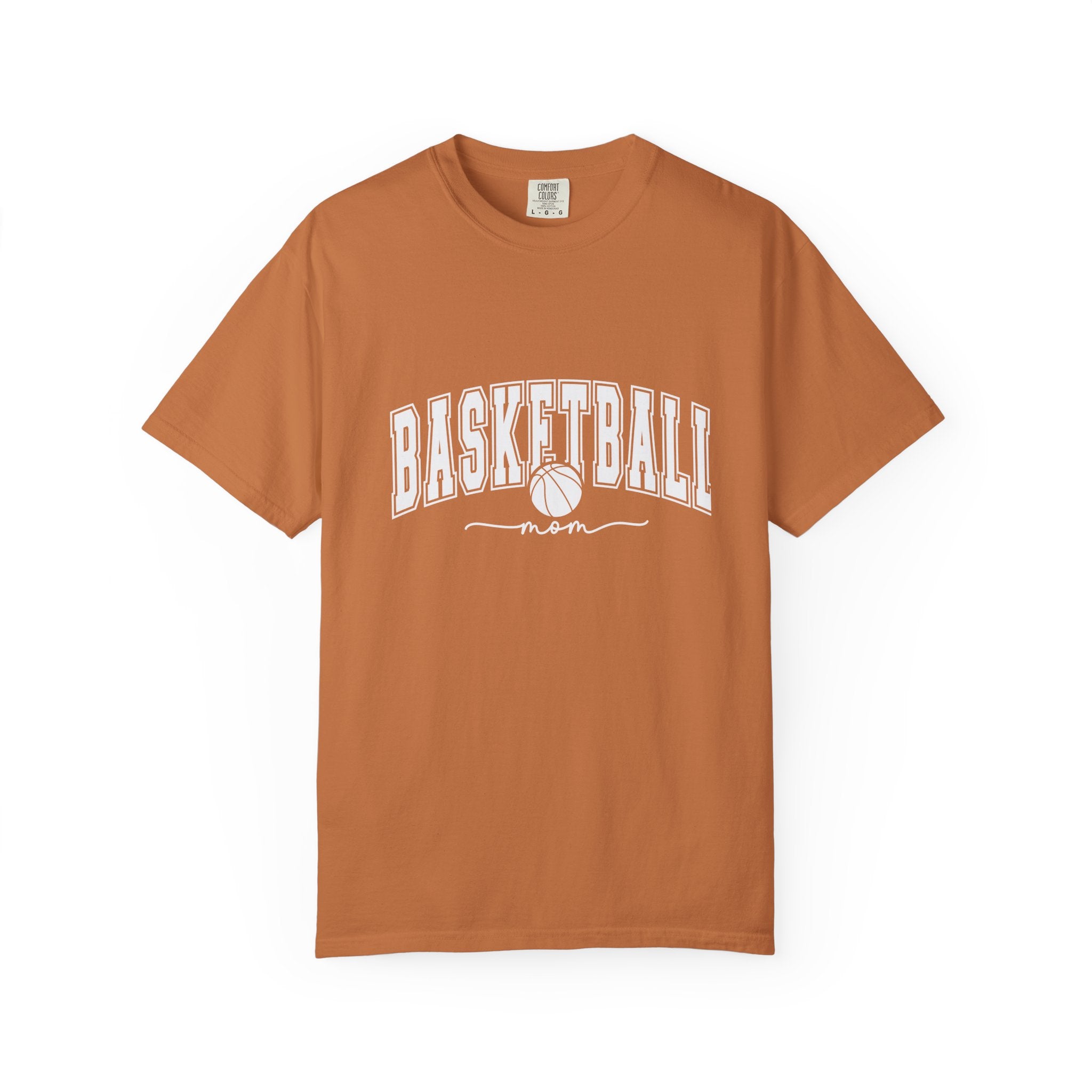 Basketball Mom T-Shirt — Garment-Dyed Athletic Tee for Proud Moms