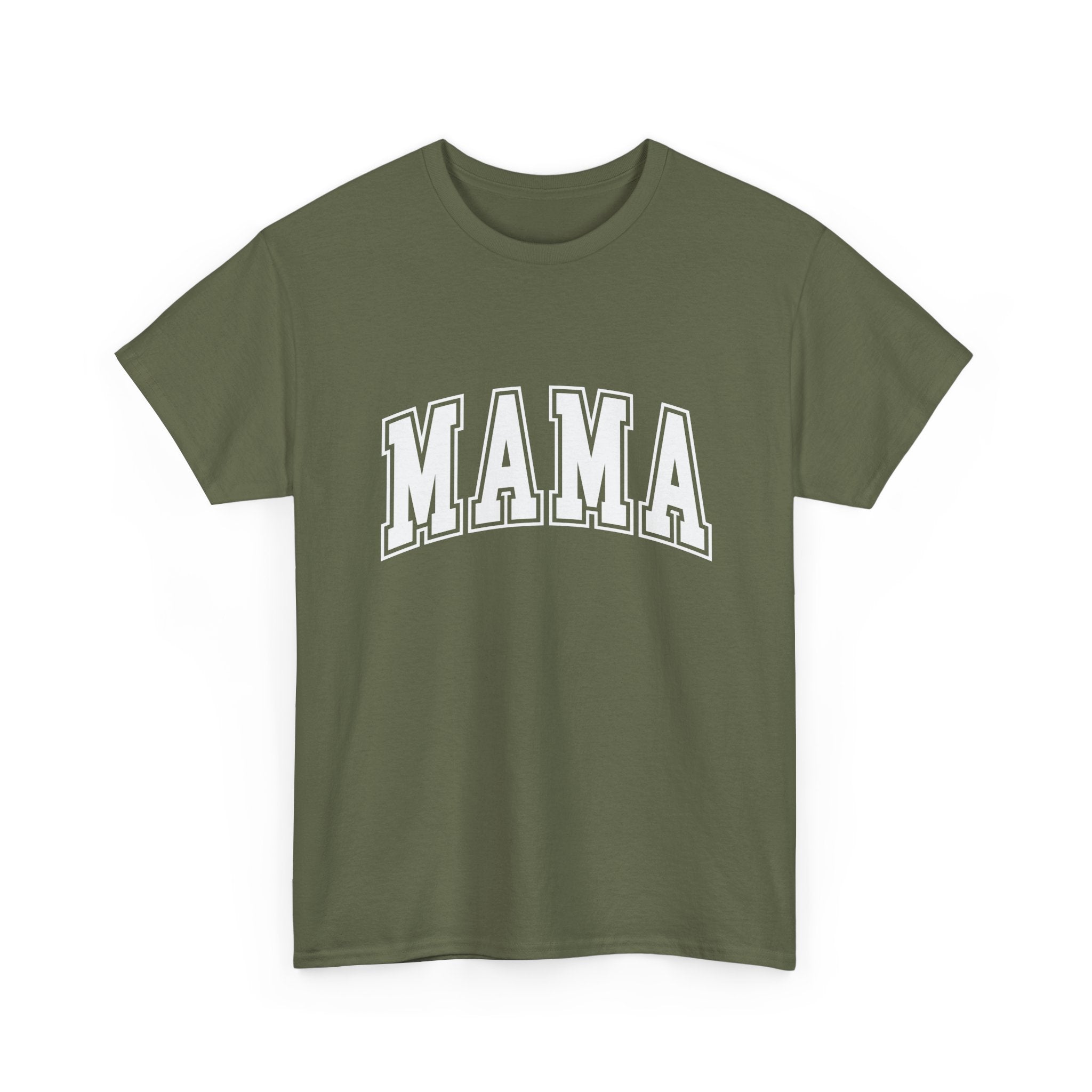 Mama Graphic Tee — Classic Collegiate 'MAMA' Shirt for Moms