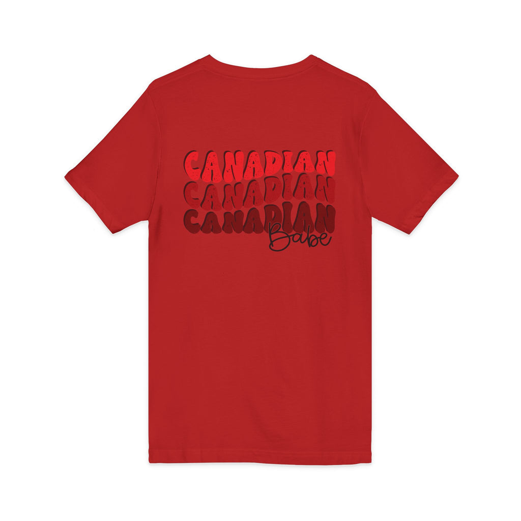 Unisex Jersey Short Sleeve V-Neck Tee