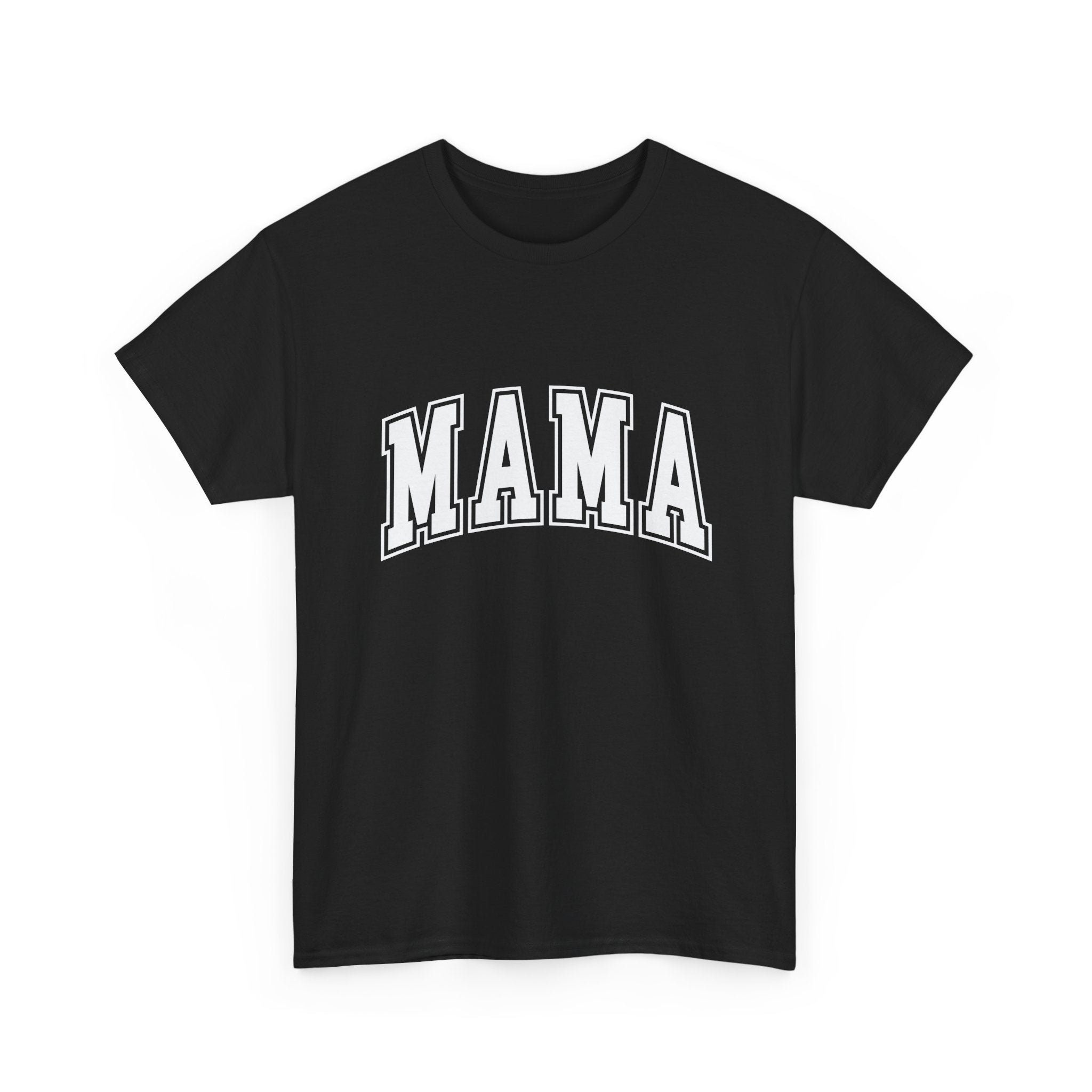 Mama Graphic Tee — Classic Collegiate 'MAMA' Shirt for Moms