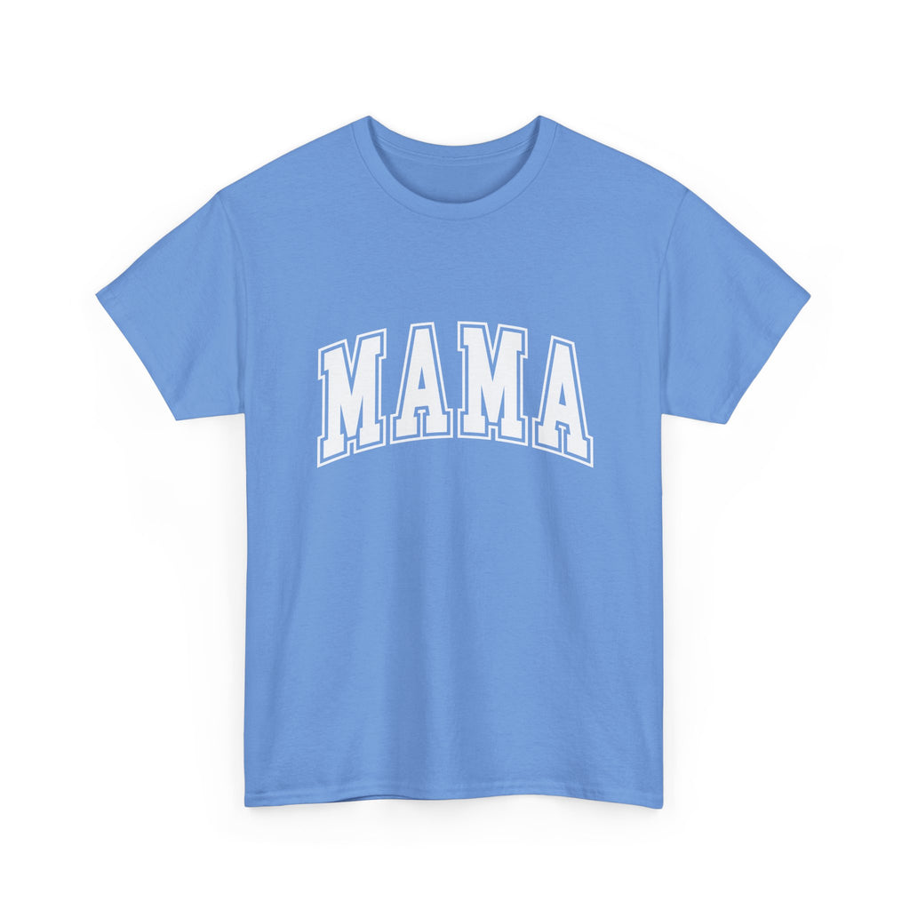 Mama Graphic Tee — Classic Collegiate 'MAMA' Shirt for Moms