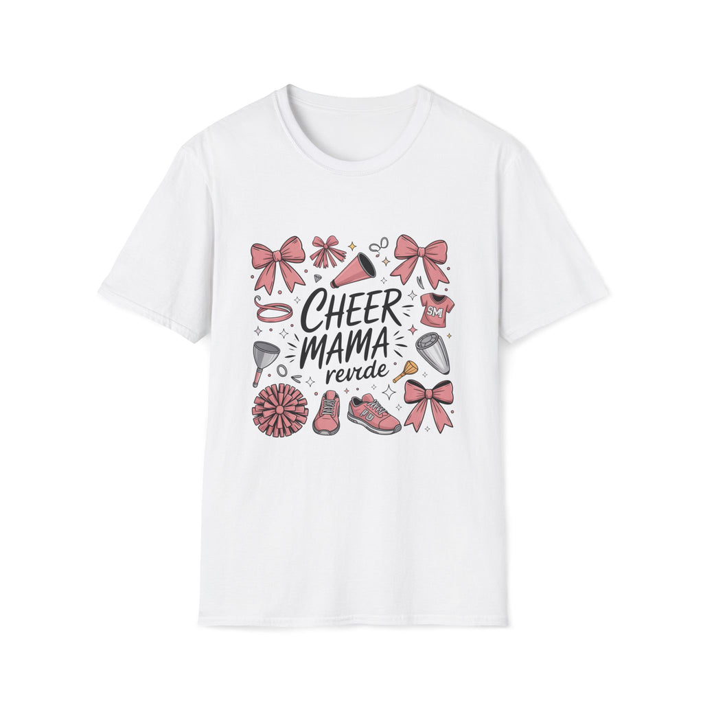 Cheer Mama Shirt – Cheer Mom Graphic Tee, Game Day Cheerleading Shirt, Soft Cotton Sports Mom Tee, Football Season Outfit