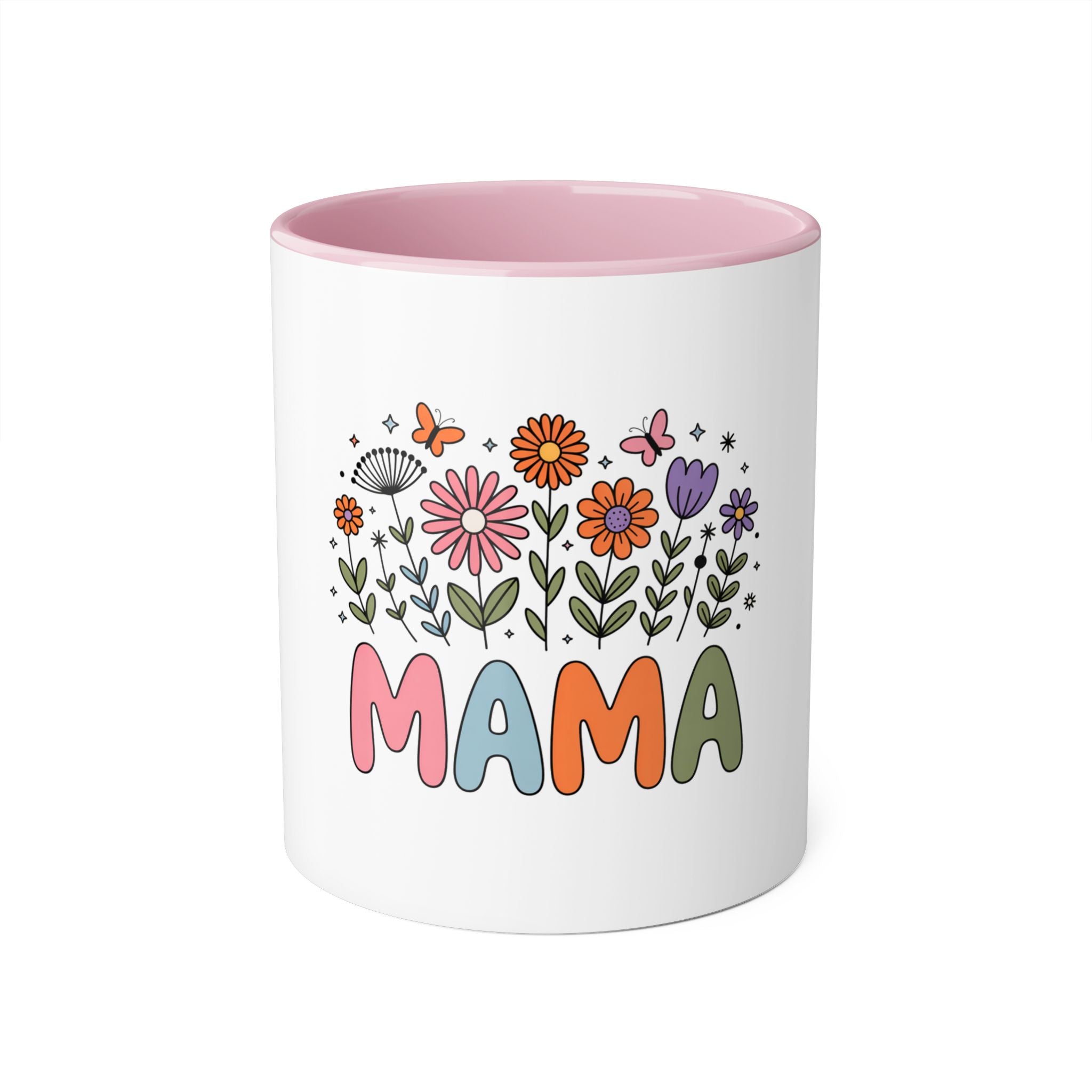 Mama Spring Floral Mug – Cute Mom Coffee Cup, Wildflower Mama Mug, Cozy Gift for Mom, Mother’s Day Coffee Mug 11oz