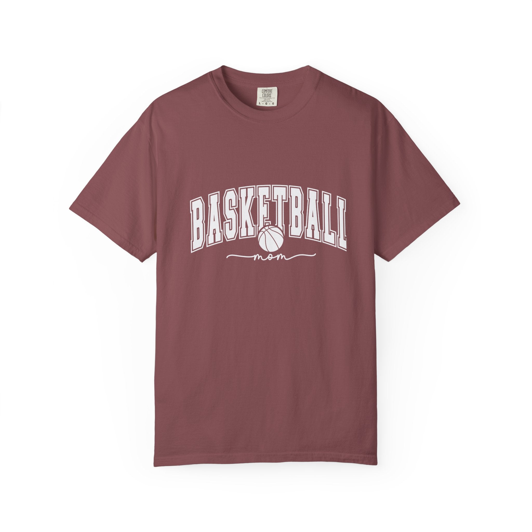 Basketball Mom T-Shirt — Garment-Dyed Athletic Tee for Proud Moms