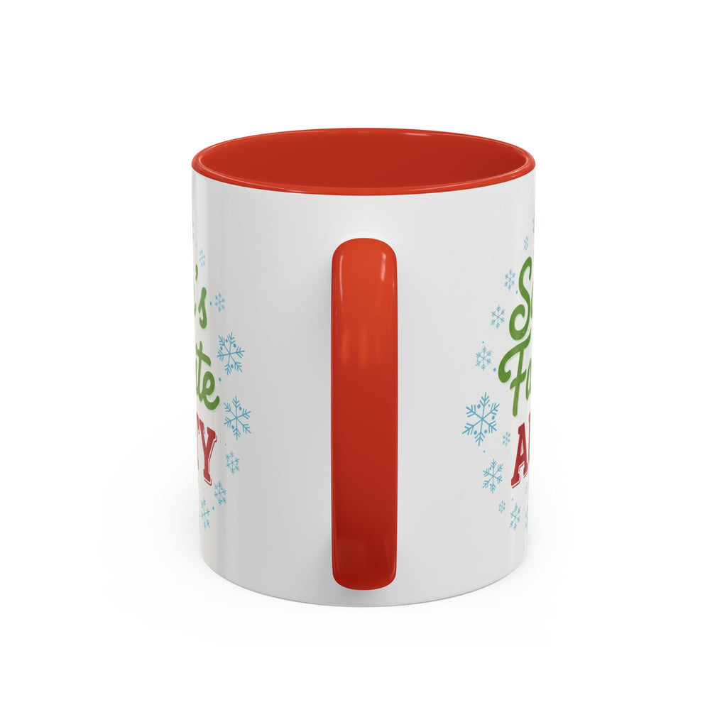 Santa's Favorite Aunty Accent Coffee Mug – Holiday Christmas Gift (11/15oz)