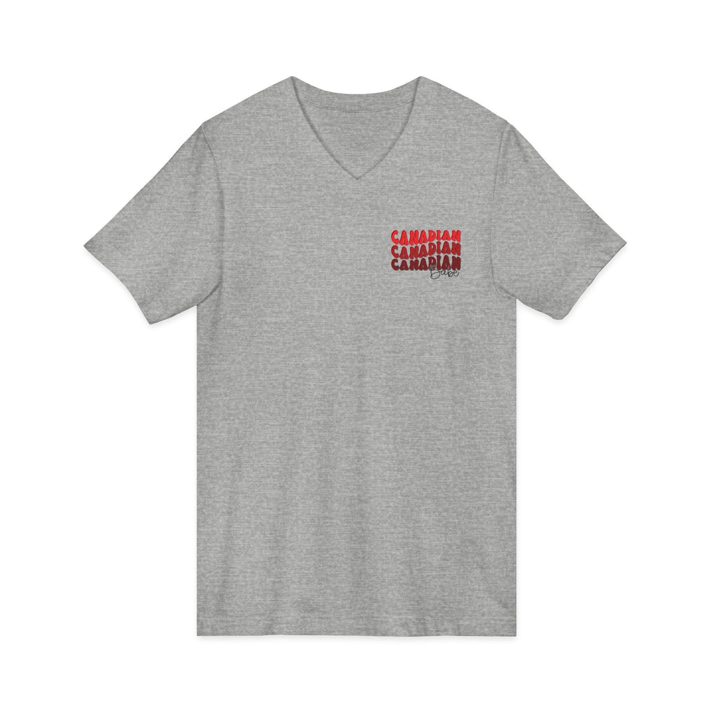 Unisex Jersey Short Sleeve V-Neck Tee