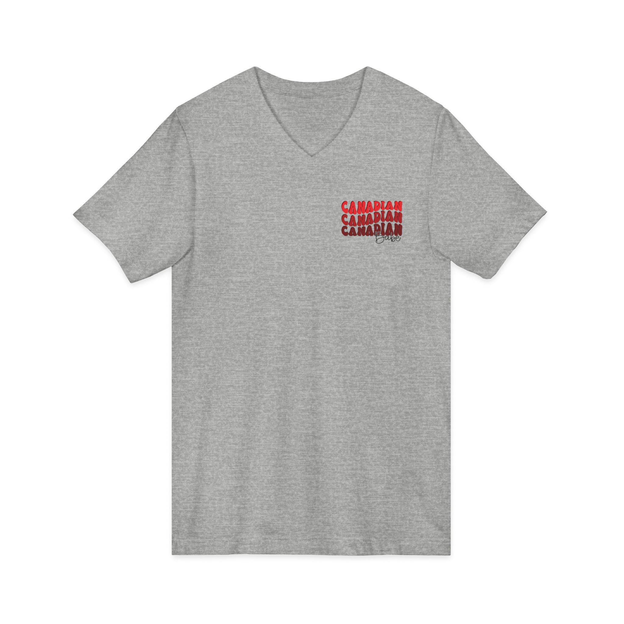 Unisex Jersey Short Sleeve V-Neck Tee