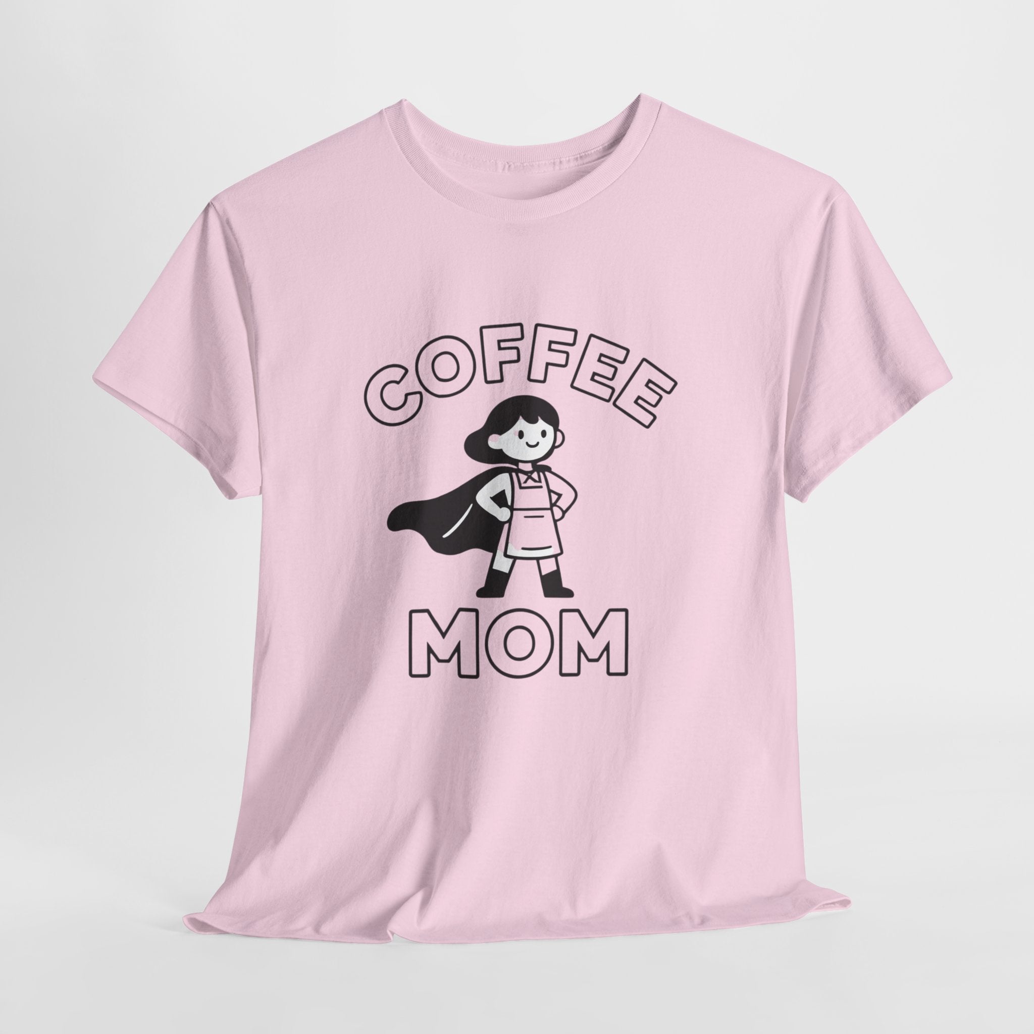 Coffee Mom T-Shirt – Funny Mom Life Graphic Tee, Cute Coffee Lover Shirt, Motherhood Humor Tee, Soft Cotton Everyday Mom Shirt