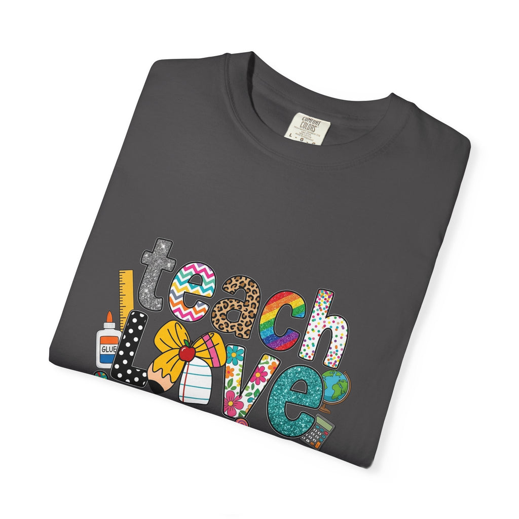 Teach Love Inspire T-Shirt — Colorful Teacher Appreciation Tee