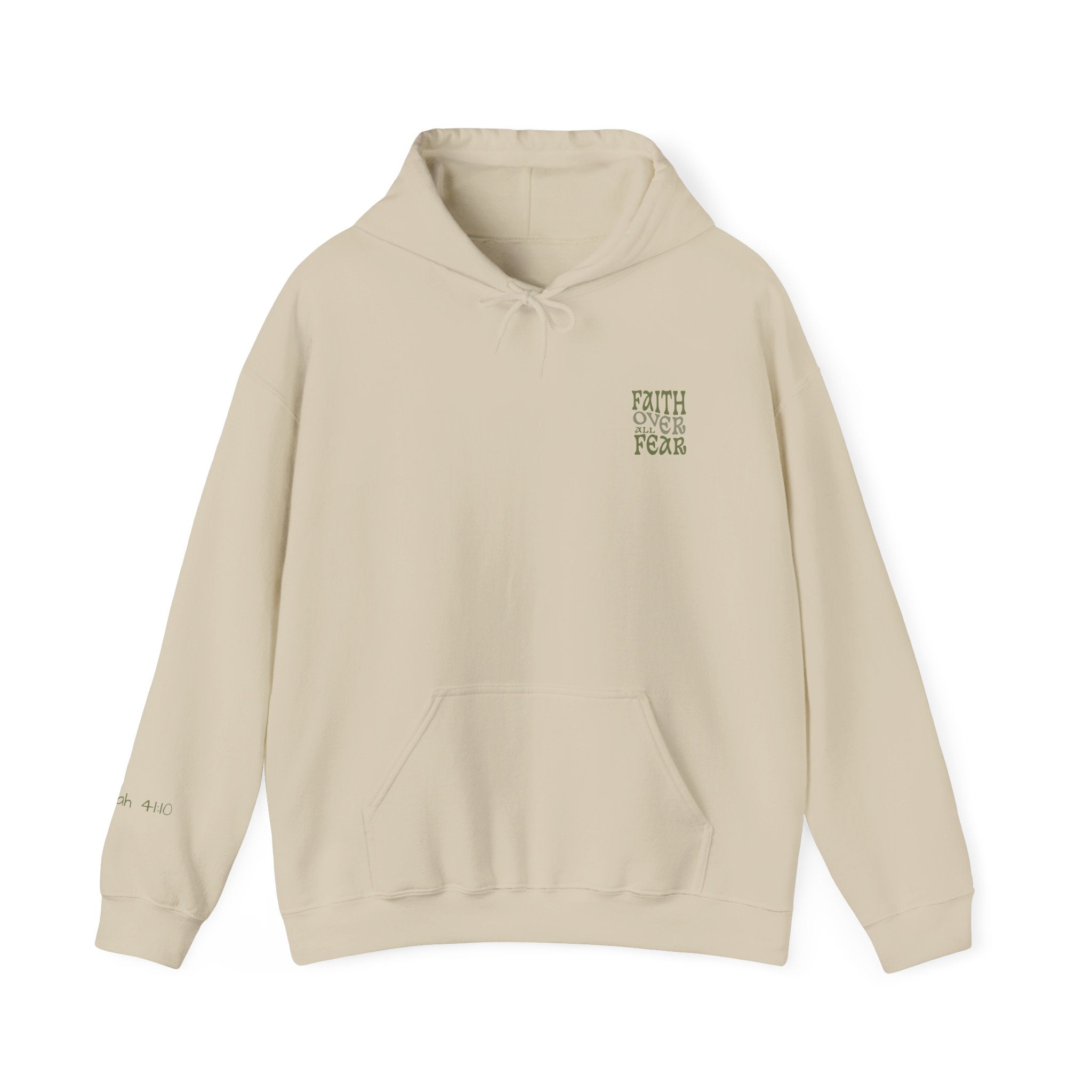 Faith Over All Fear Hoodie — Inspirational Christian Pullover