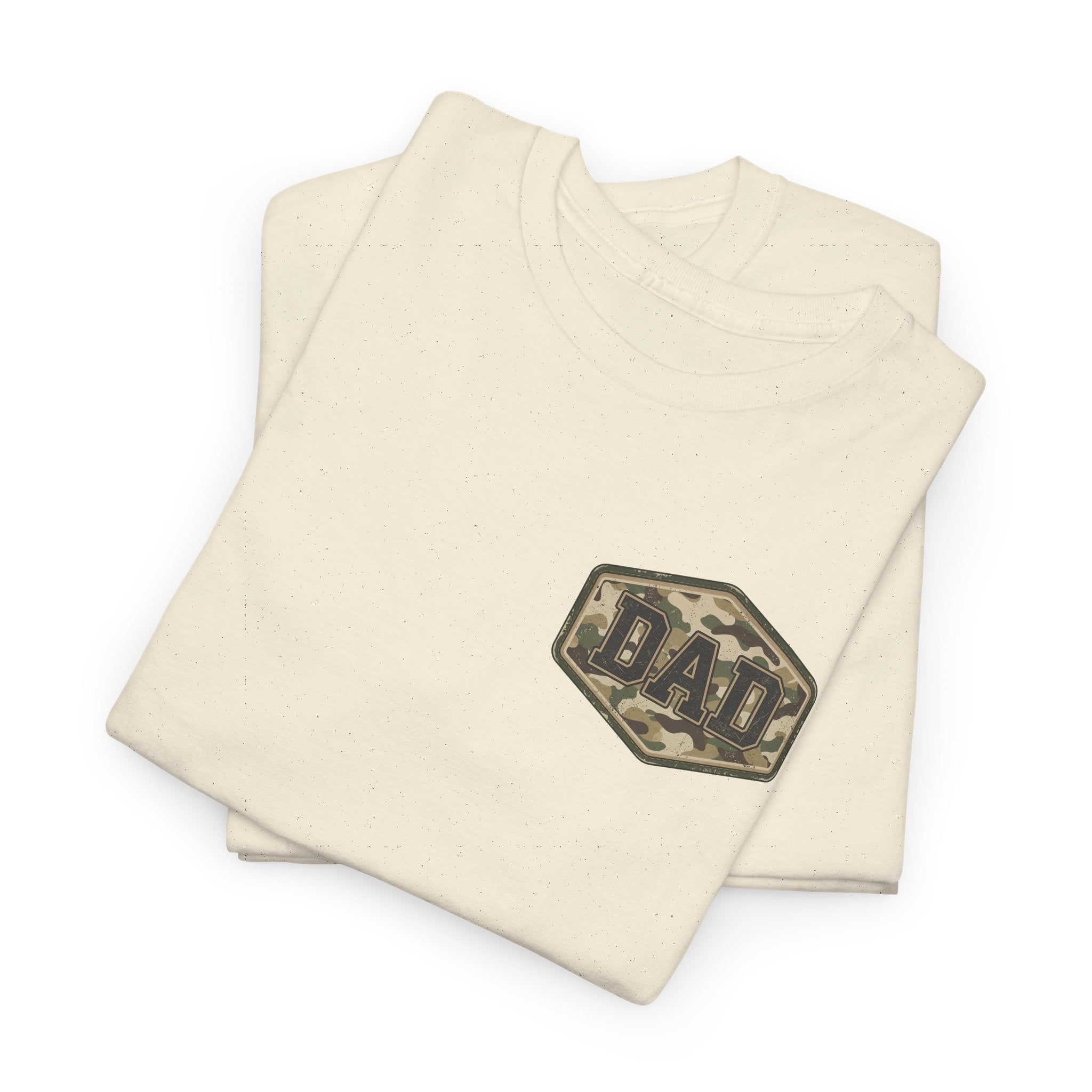 Dad Camo T‑Shirt — Military Style "DAD" Graphic Tee for Fathers, Father’s Day Gift
