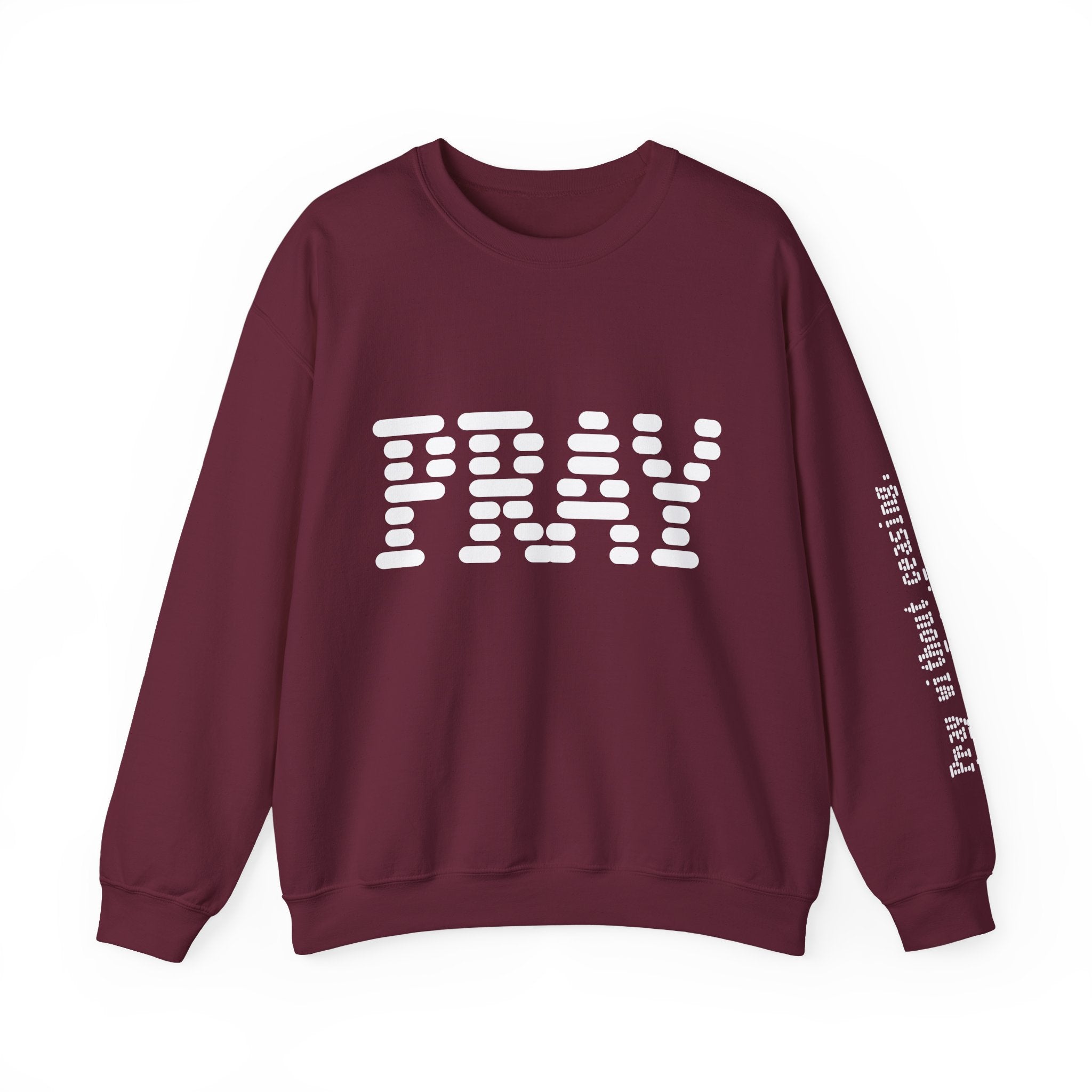 Pray Crewneck Sweatshirt — Prayer Graphic Crewneck