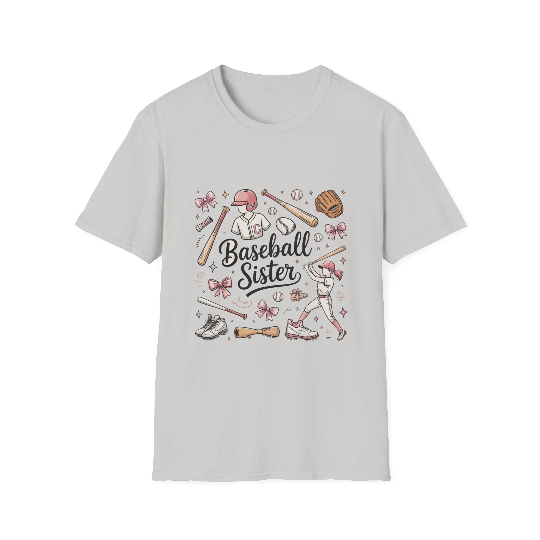 Baseball Sister Shirt – Cute Little League Graphic Tee, Baseball Family Shirt, Soft Cotton Sports Tee, Game Day Outfit Gift