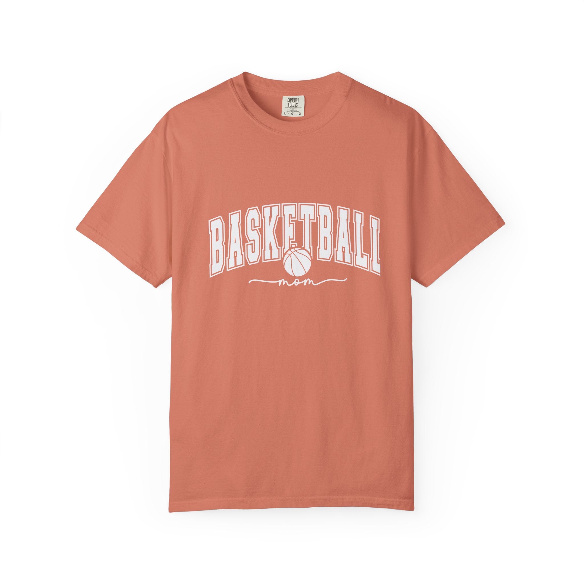 Basketball Mom T-Shirt — Garment-Dyed Athletic Tee for Proud Moms