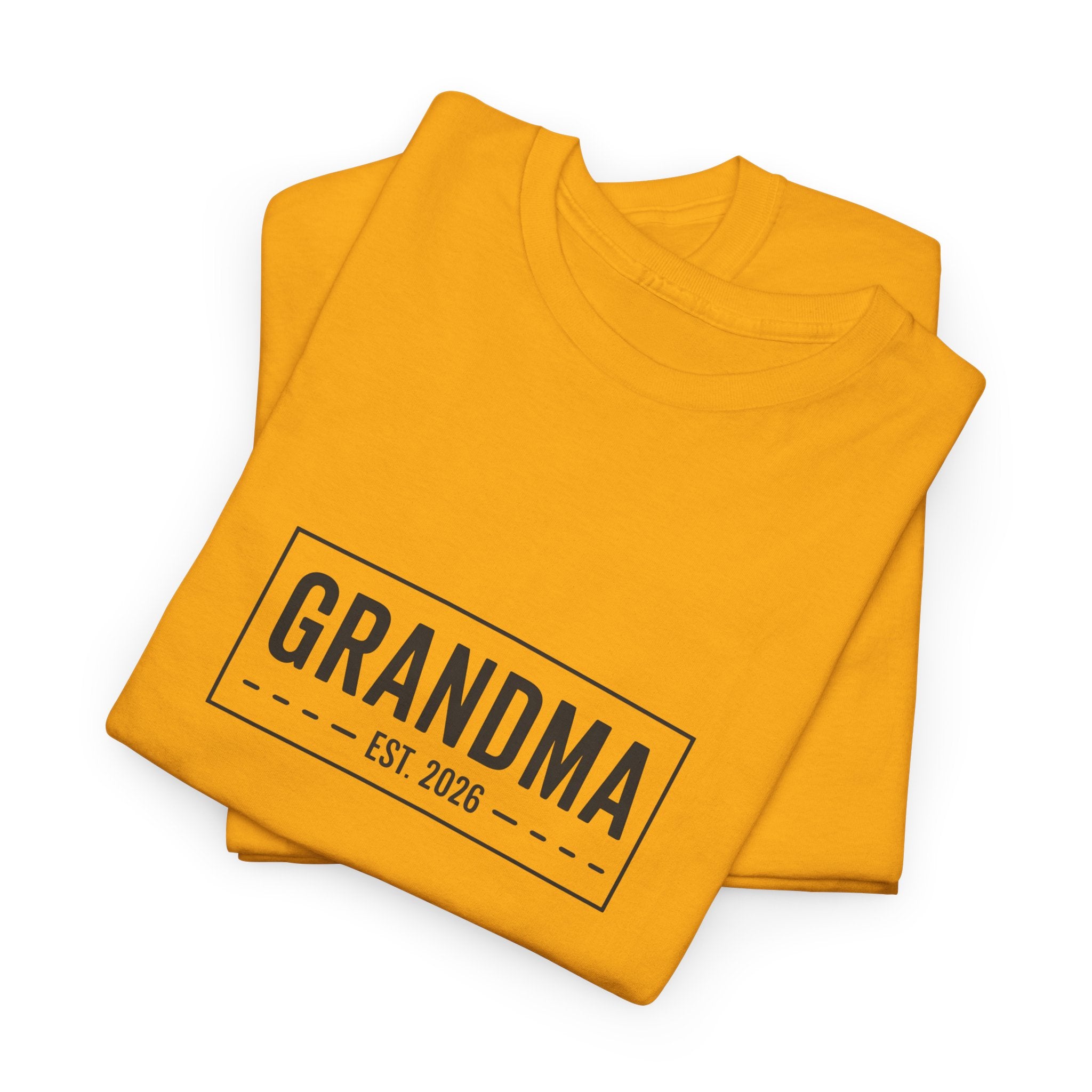 Grandma Est 2026 T-Shirt | New Grandma Gift, Pregnancy Reveal, Grandma to Be Shirt