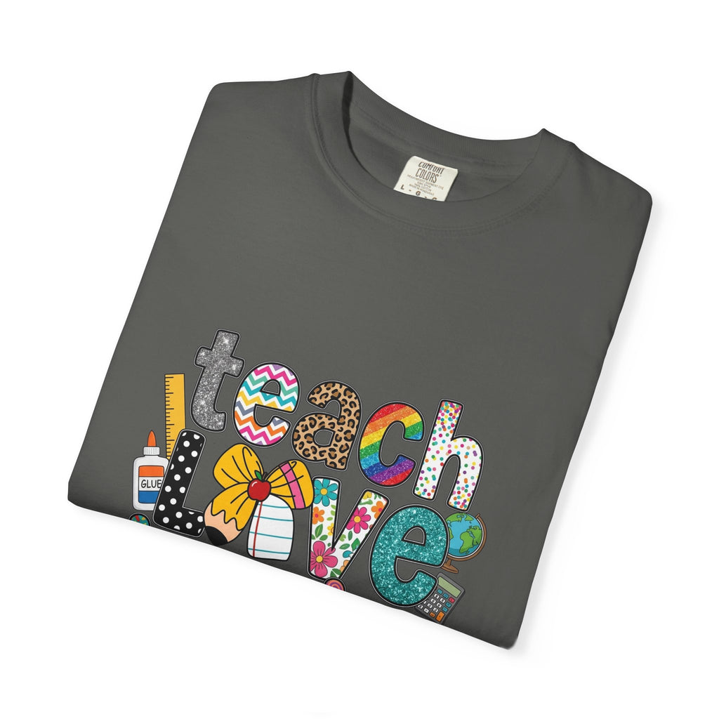 Teach Love Inspire T-Shirt — Colorful Teacher Appreciation Tee