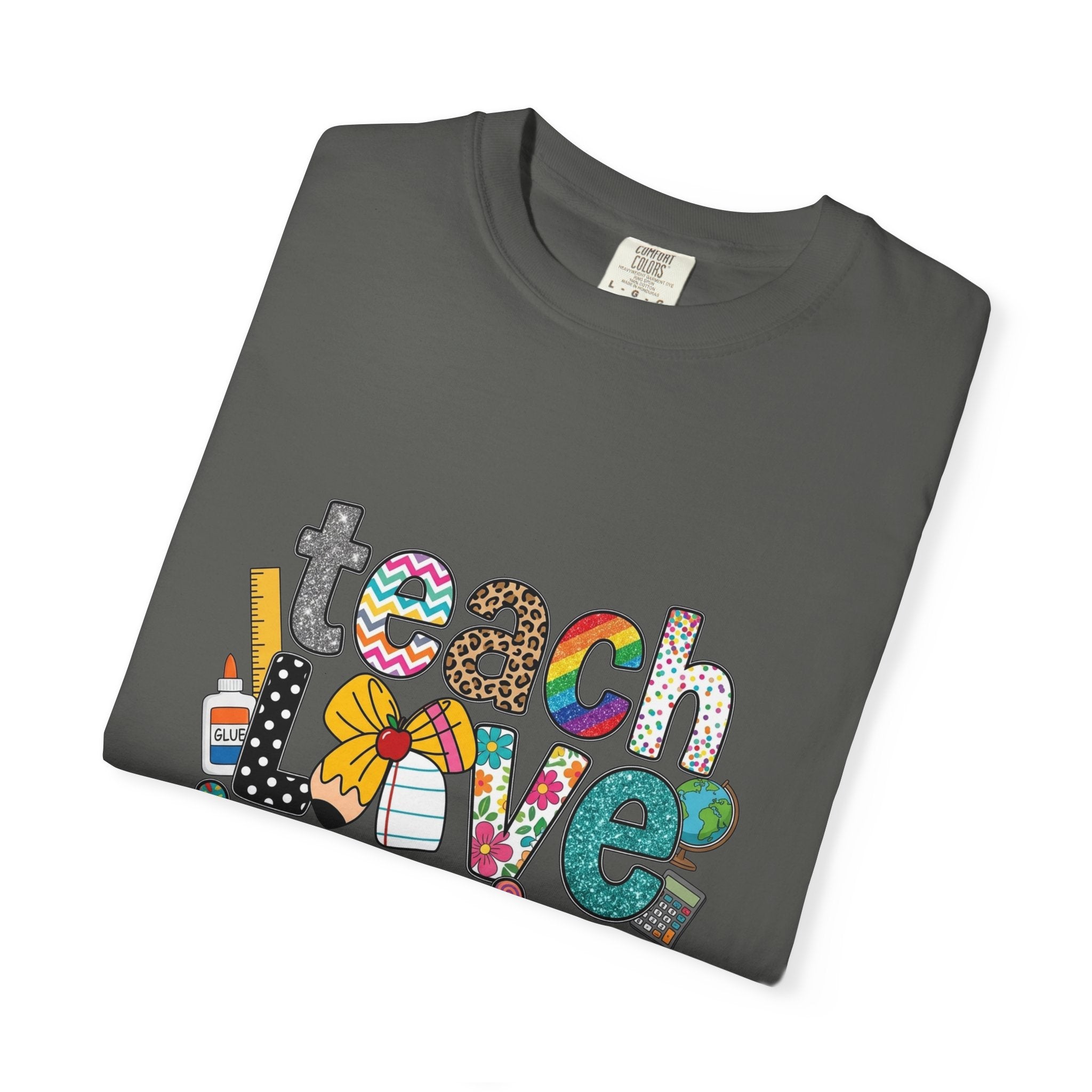 Teach Love Inspire T-Shirt — Colorful Teacher Appreciation Tee