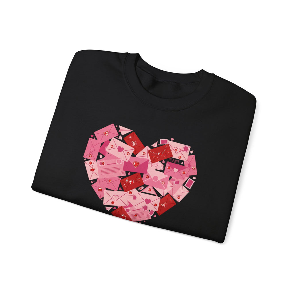 Heart Center Crewneck Sweatshirt — Centered Heart Graphic