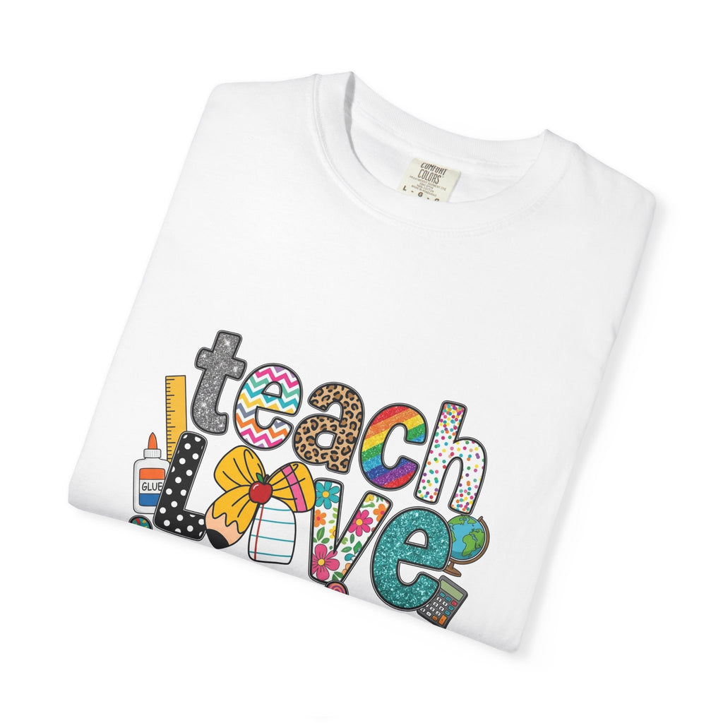 Teach Love Inspire T-Shirt — Colorful Teacher Appreciation Tee