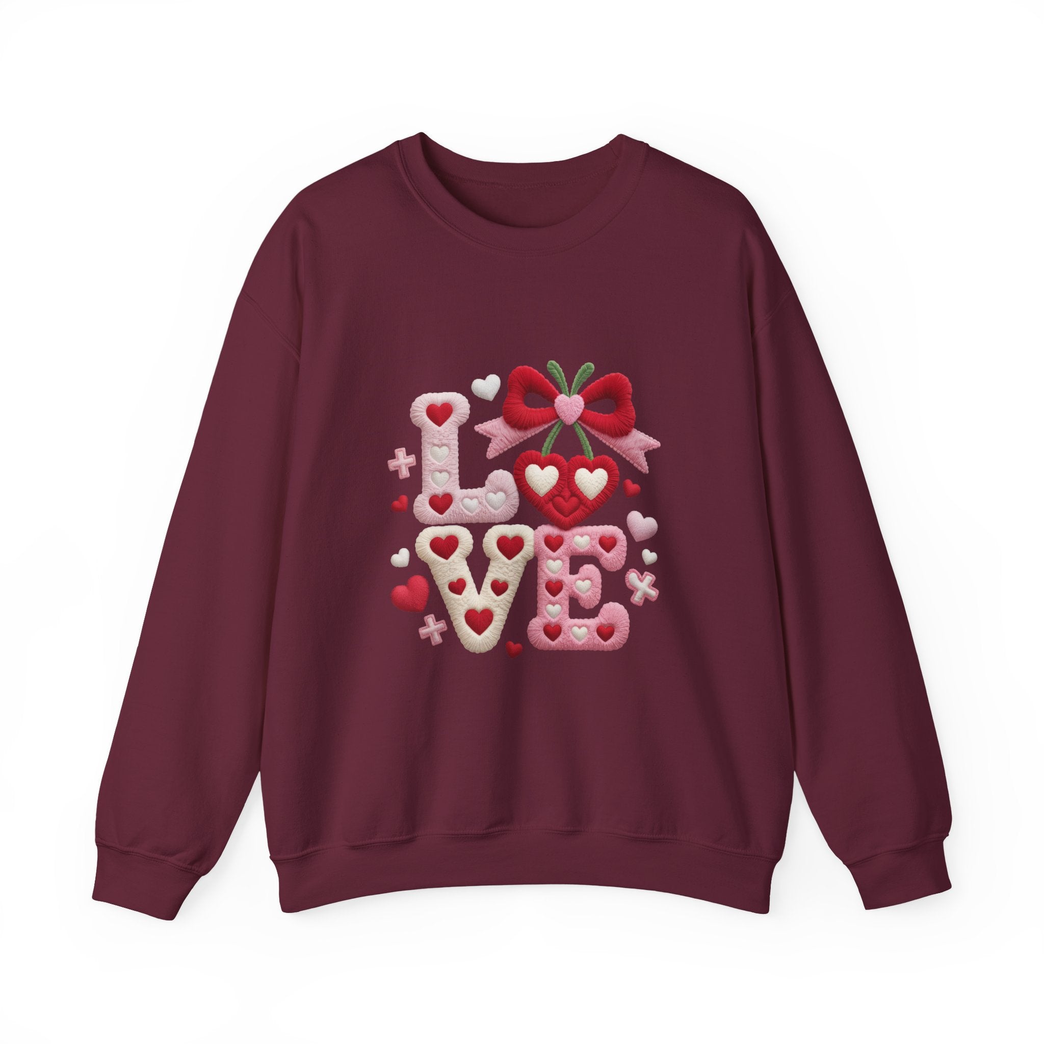 LOVE Crewneck Sweatshirt — Classic Cozy Everyday Pullover-Valentine