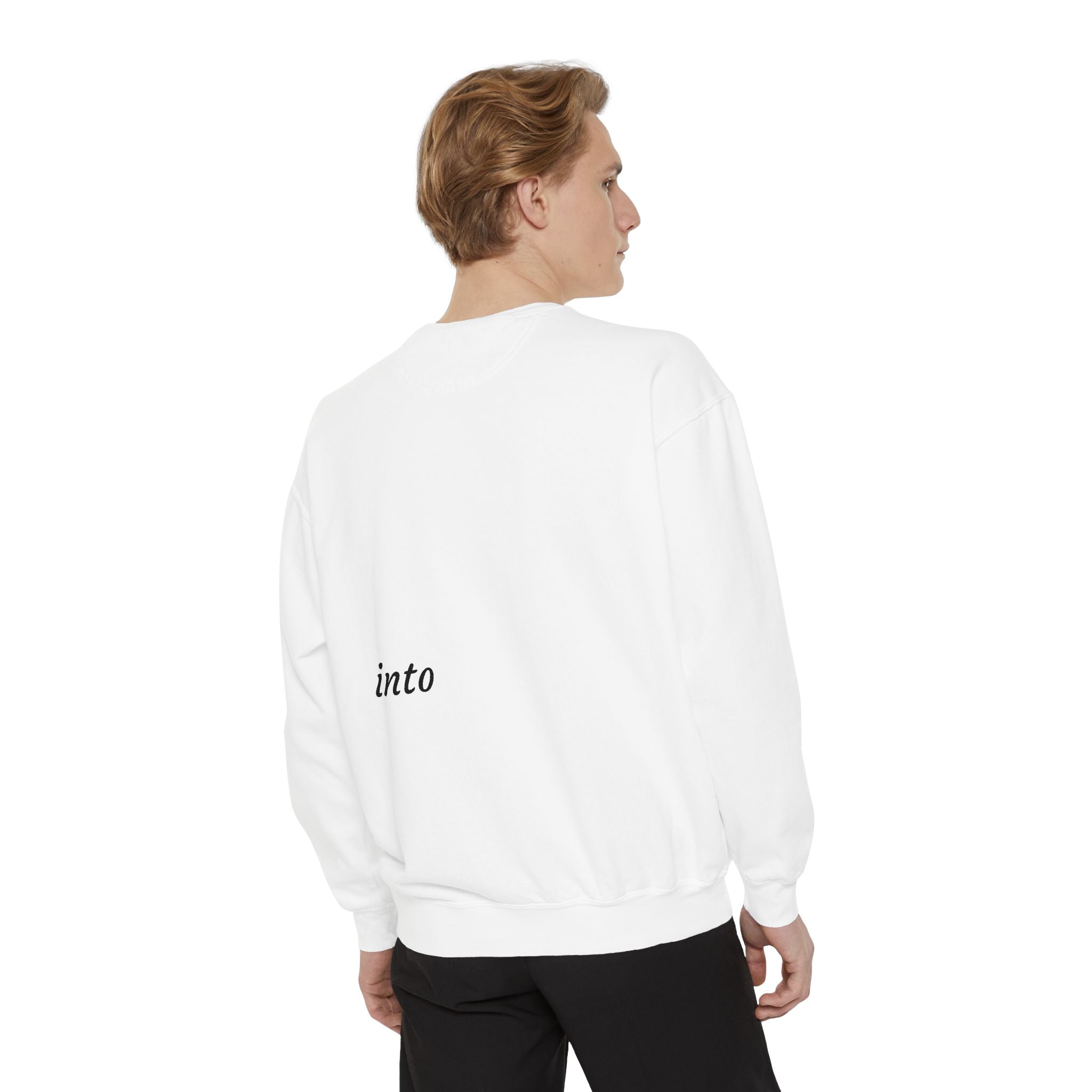Custom Text Sweatshirt — Personalized Minimalist Crewneck