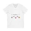 Hanging Hearts 'mom' Typography T-Shirt | Heart Name Family Shirt