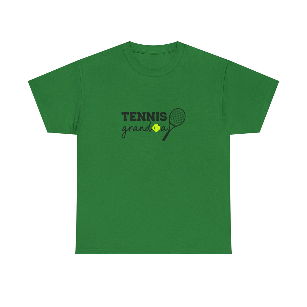 Tennis Granddad Graphic Tee — “TENNIS granddad” Tennis Racket & Ball T‑Shirt