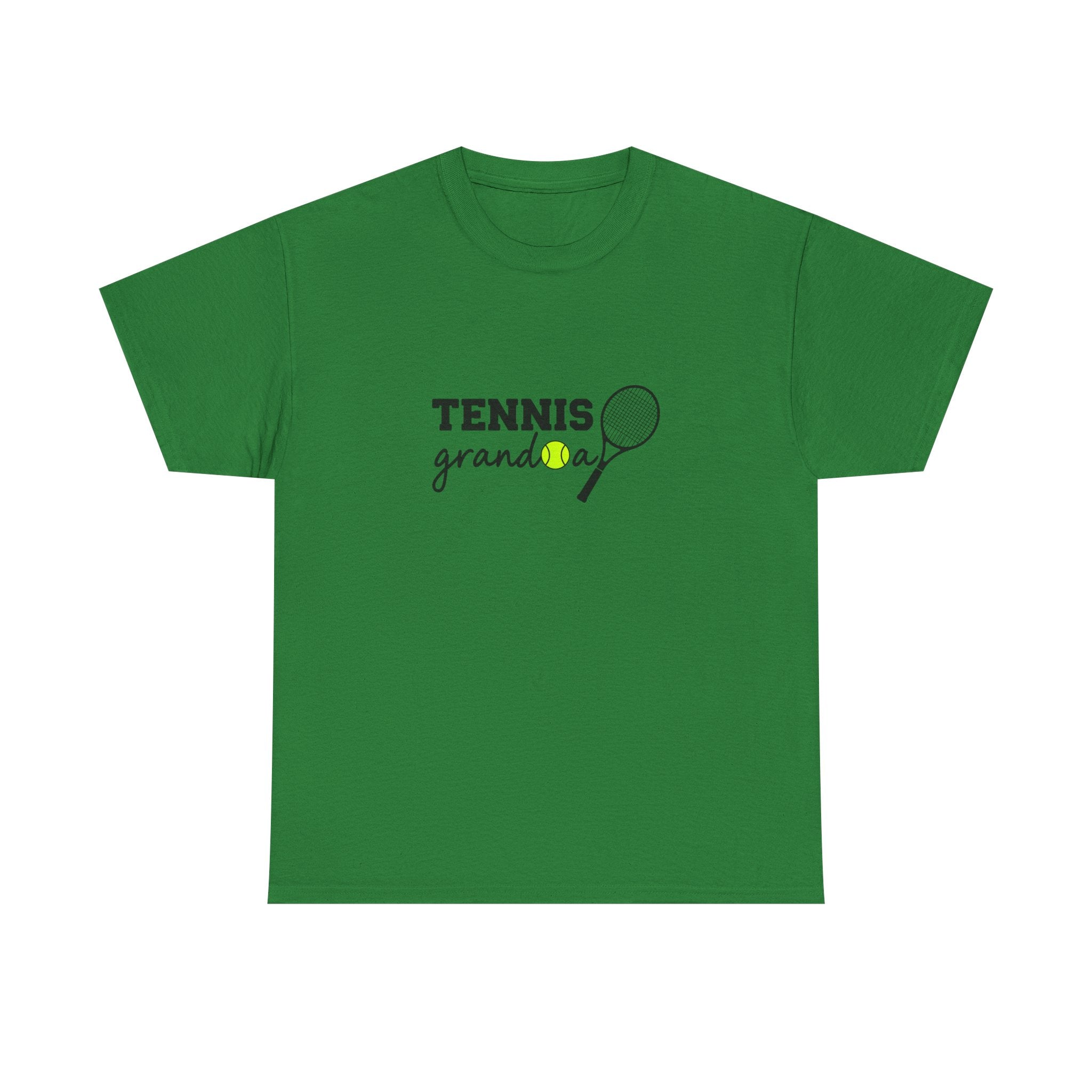 Tennis Granddad Graphic Tee — “TENNIS granddad” Tennis Racket & Ball T‑Shirt