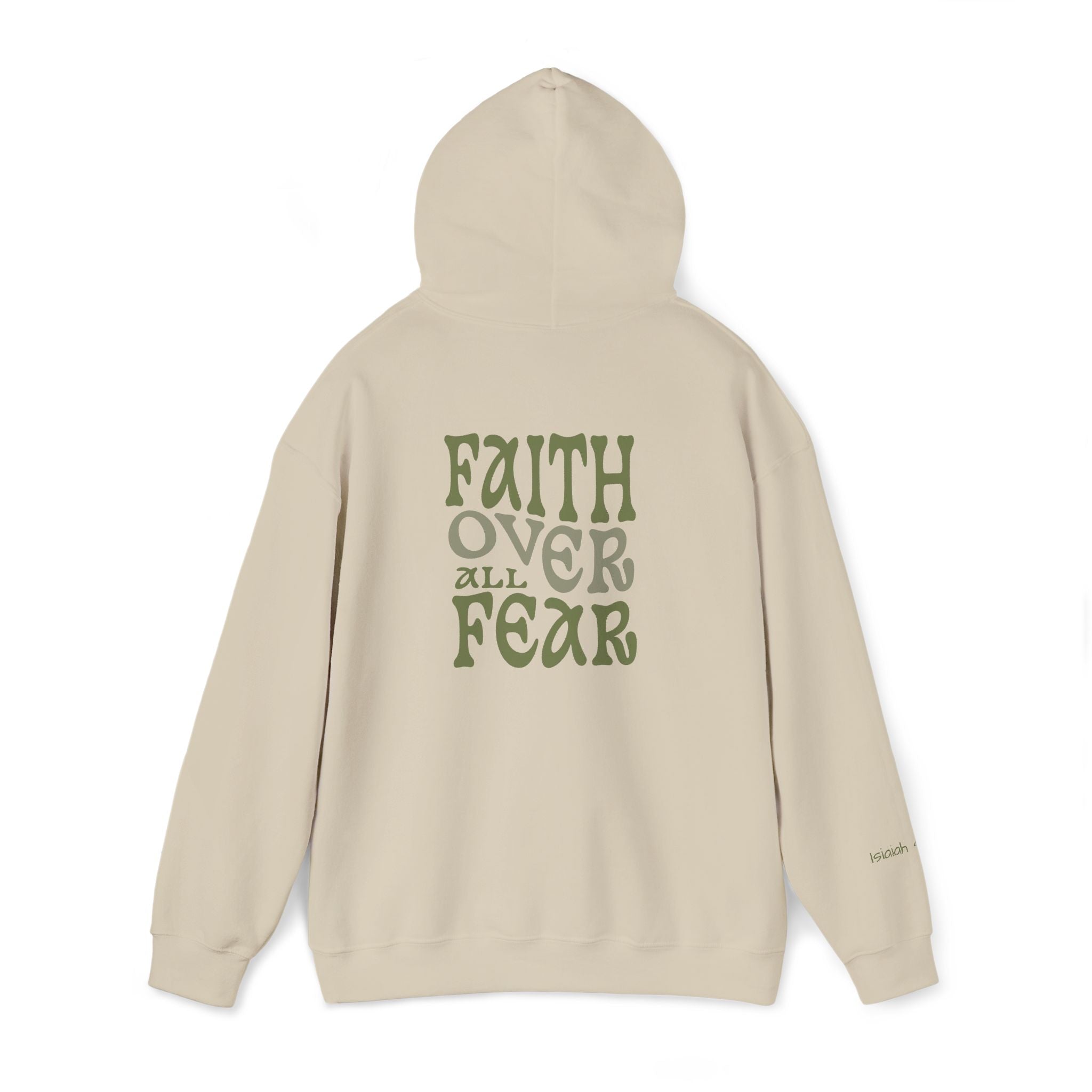 Faith Over All Fear Hoodie — Inspirational Christian Pullover
