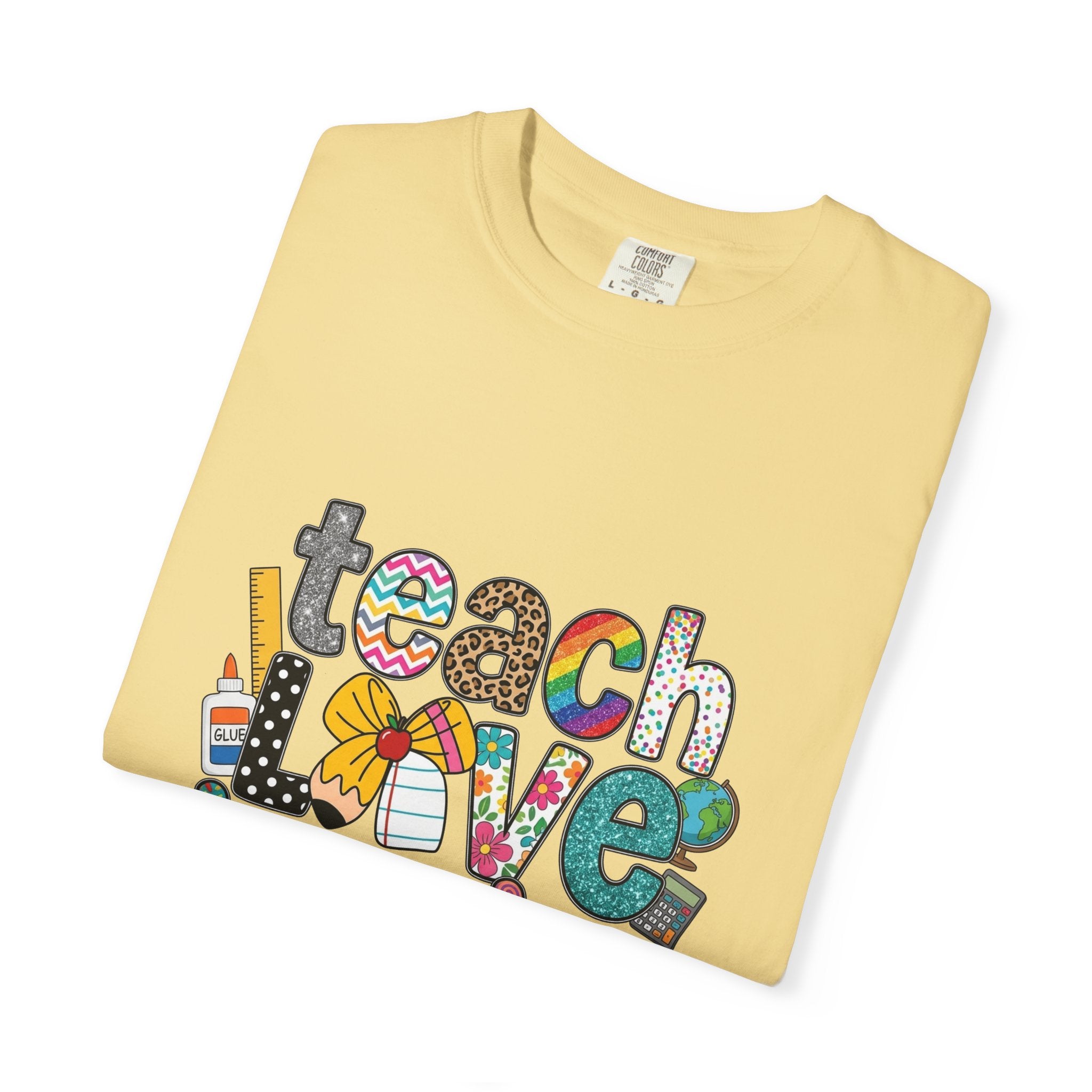 Teach Love Inspire T-Shirt — Colorful Teacher Appreciation Tee