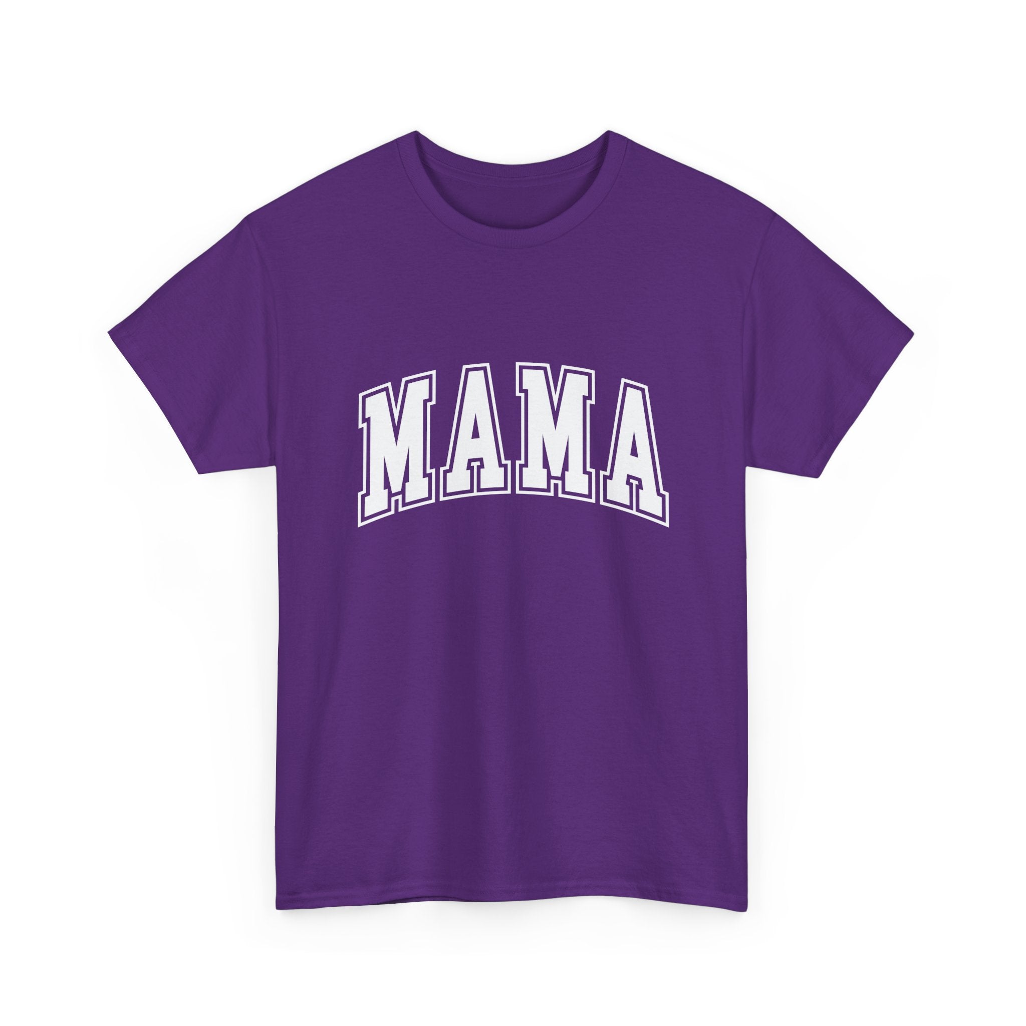 Mama Graphic Tee — Classic Collegiate 'MAMA' Shirt for Moms