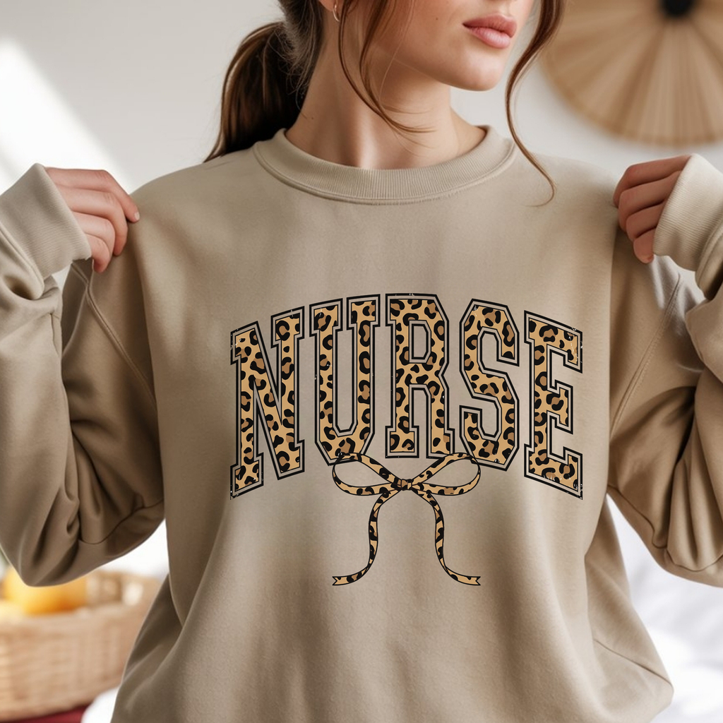 Nurse Retro Crewneck Sweatshirt — Vintage Nurse Design