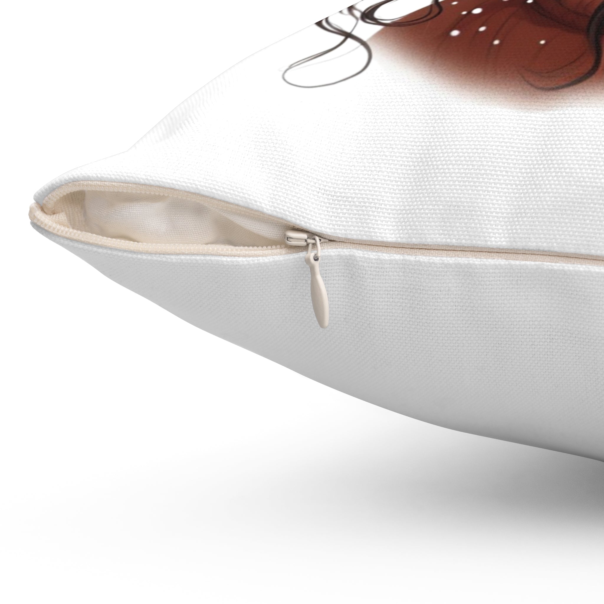 Holiday Cozy Pillow — Winter Woman Illustration Decorative Throw Pillow