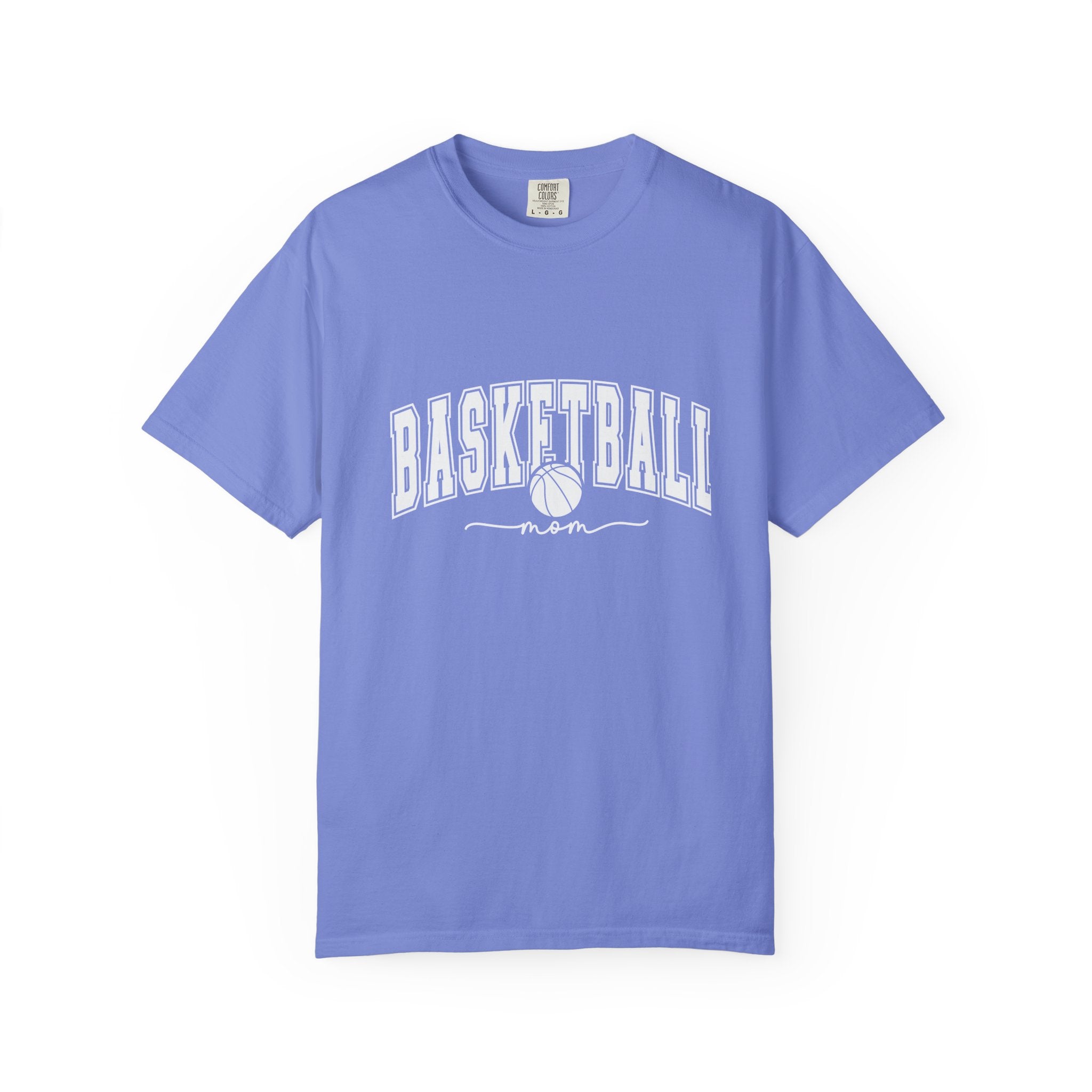Basketball Mom T-Shirt — Garment-Dyed Athletic Tee for Proud Moms